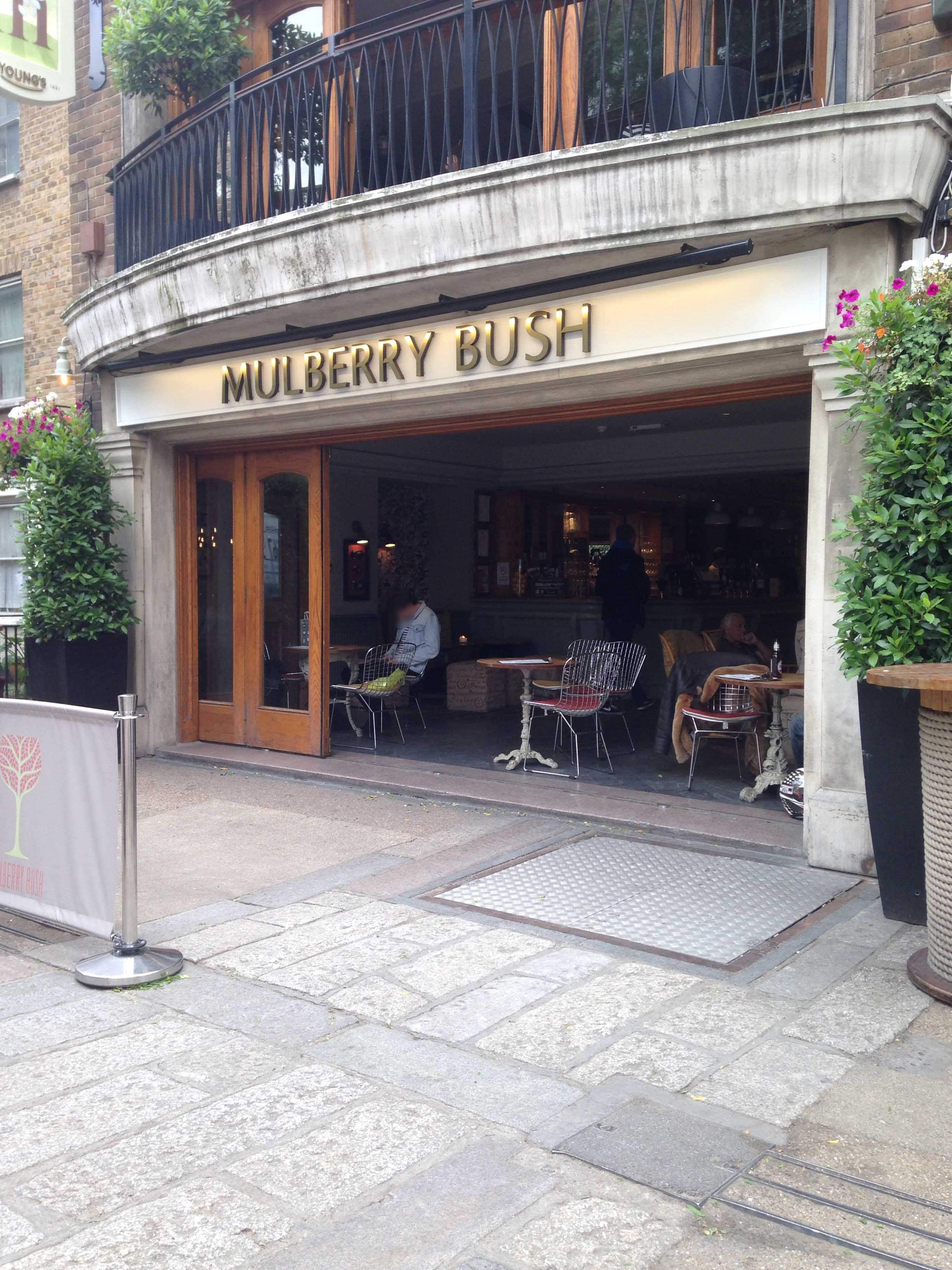 Menu of The Mulberry Bush, Upper Ground Street, South Bank, London