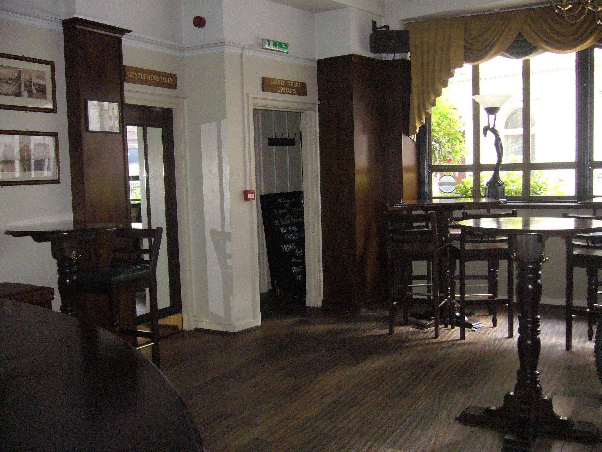 Menu Of St Brides Tavern City Of London London