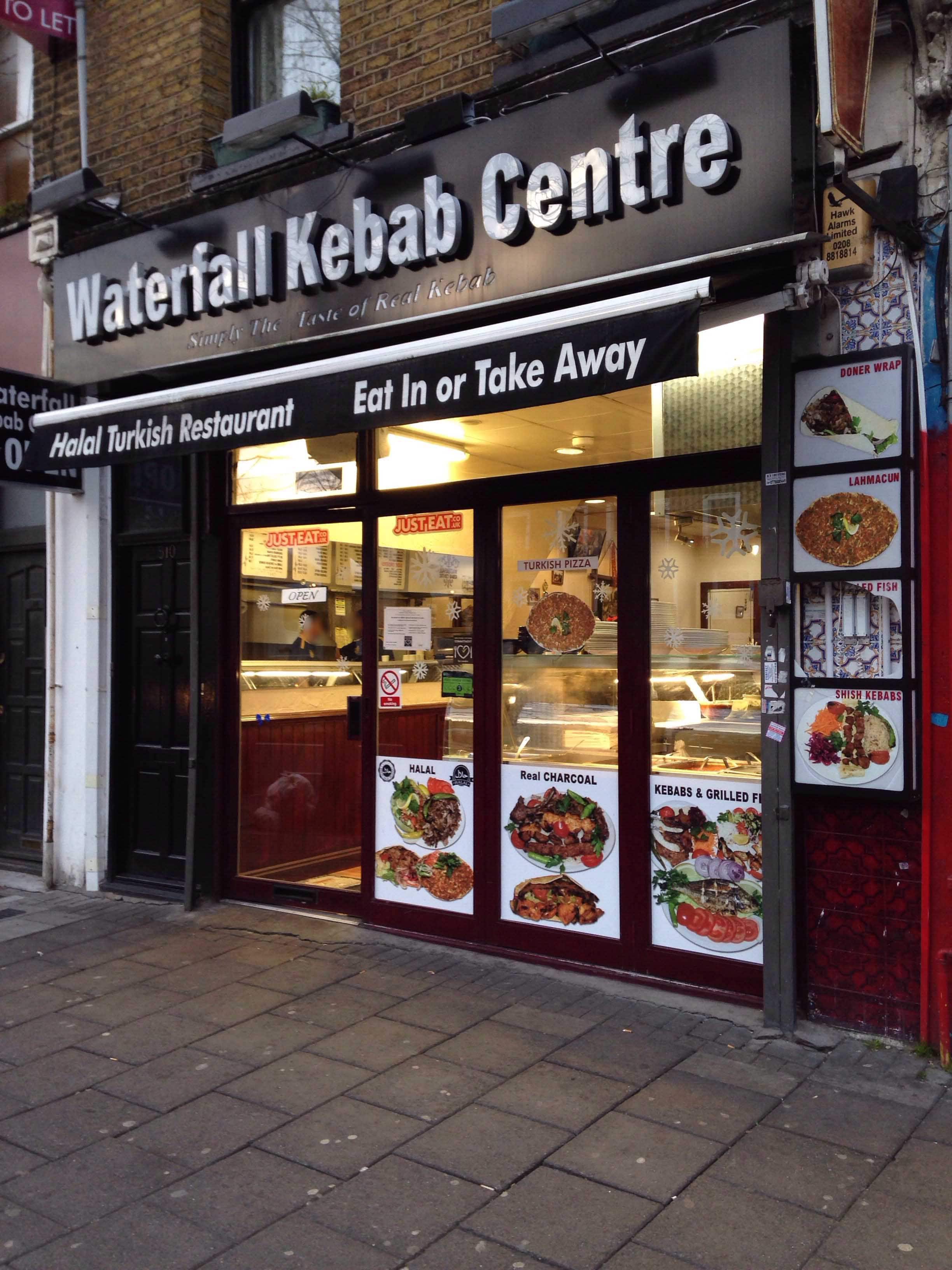 Menu of Waterfall Kebab Centre, Holloway, London