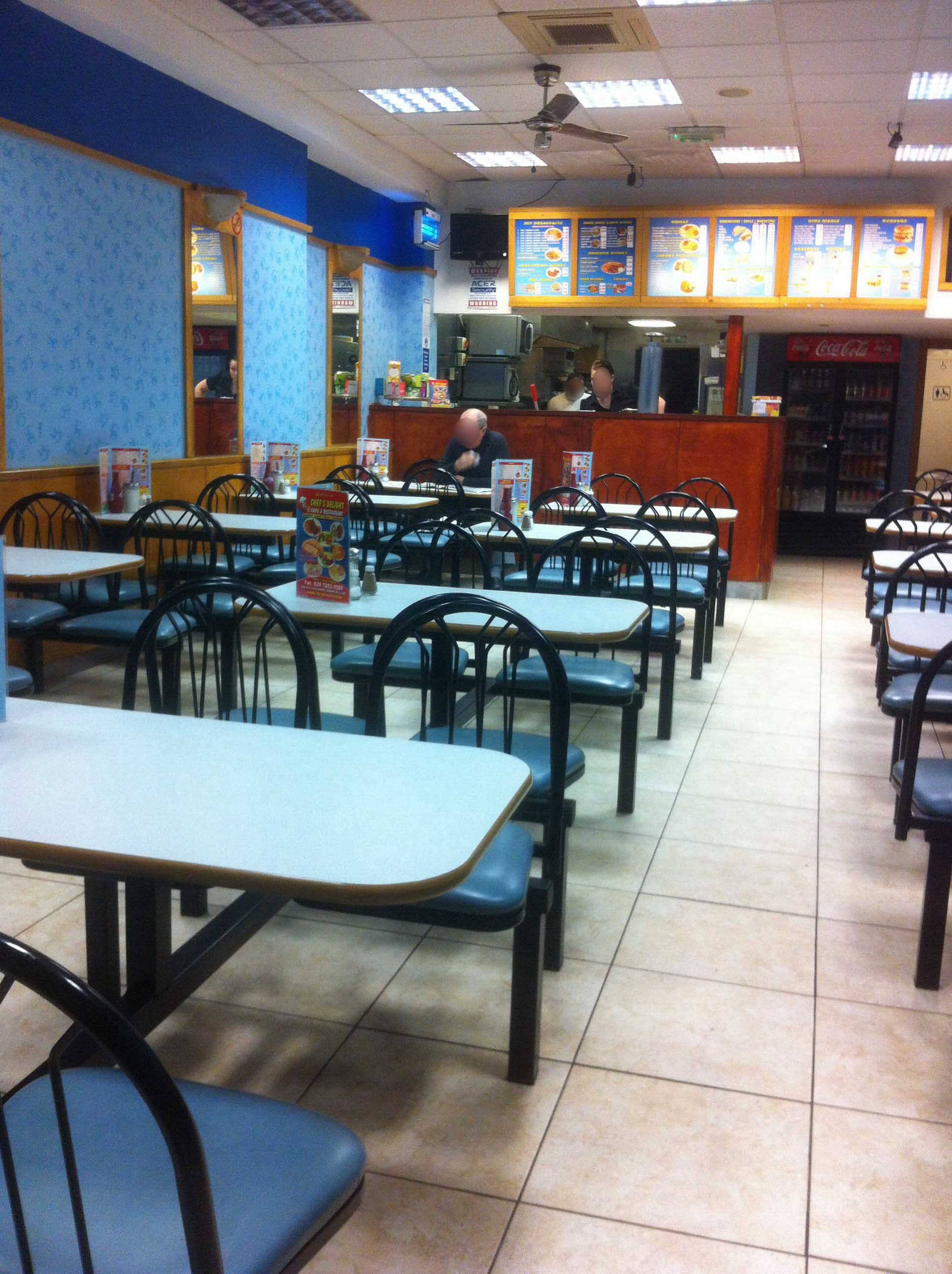 Menu of Chef's Delight, Peckham, London