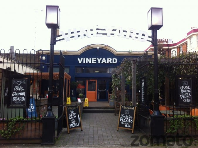 Menu of Vineyard, Upper Street, Islington, London