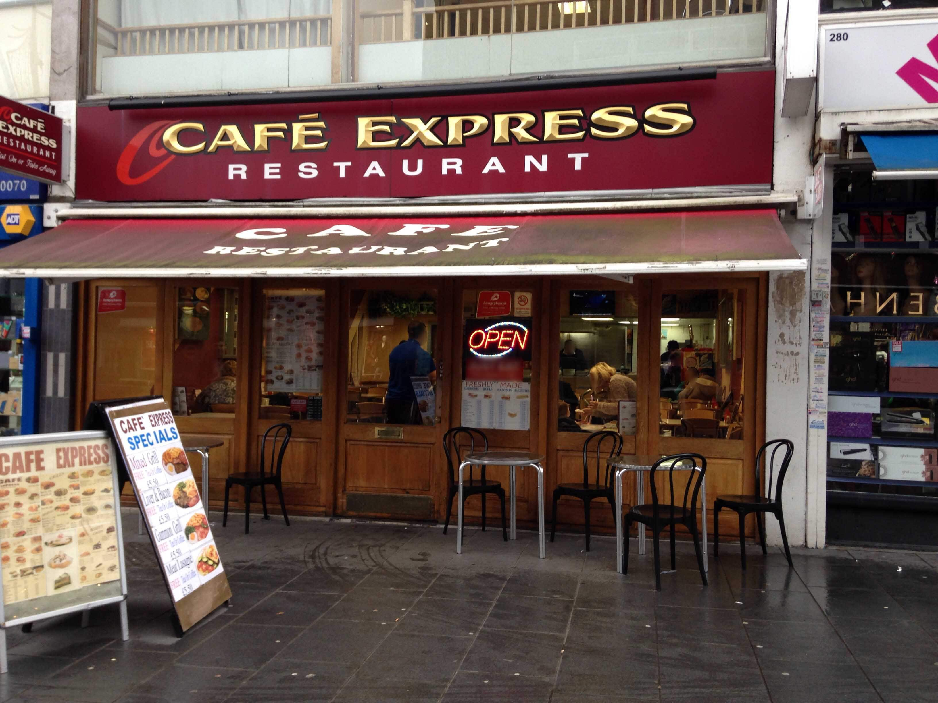 Menu of Cafe Express, Harrow, London