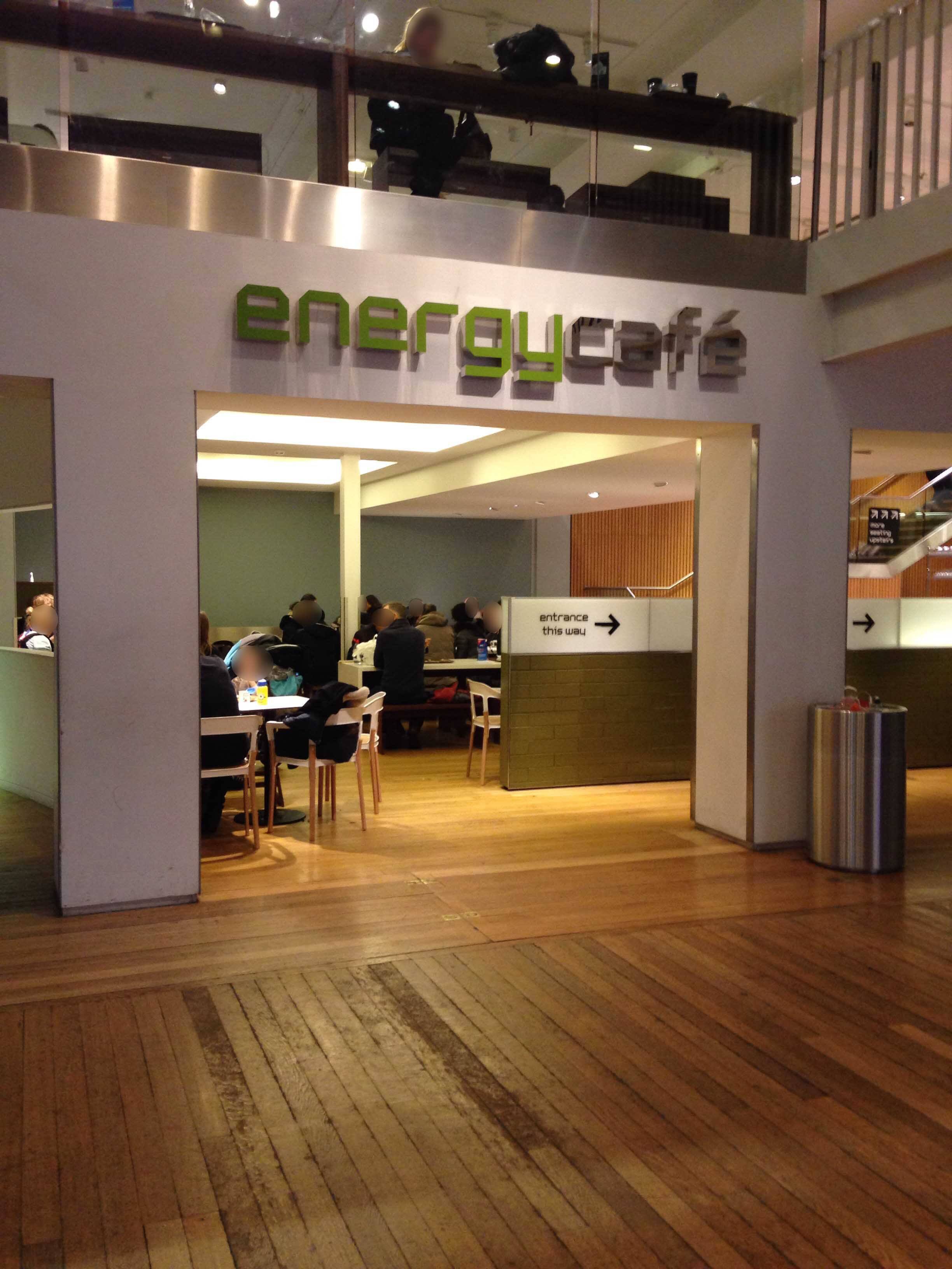 Menu of Energy Cafe The Science Museum, South Kensington, London