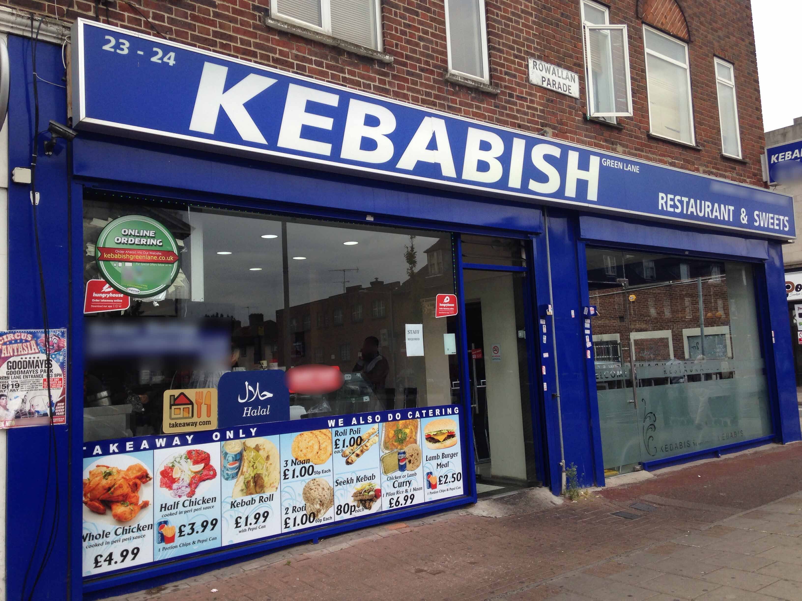 Menu of Kebabish, Dagenham, London