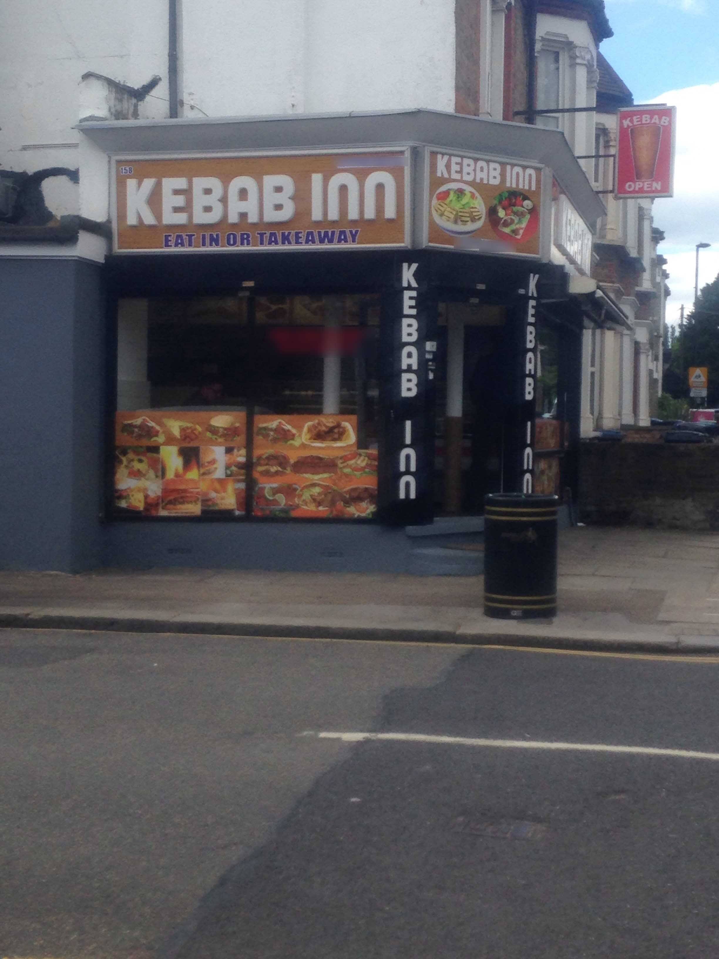 Menu of Kebab Inn, Enfield, London
