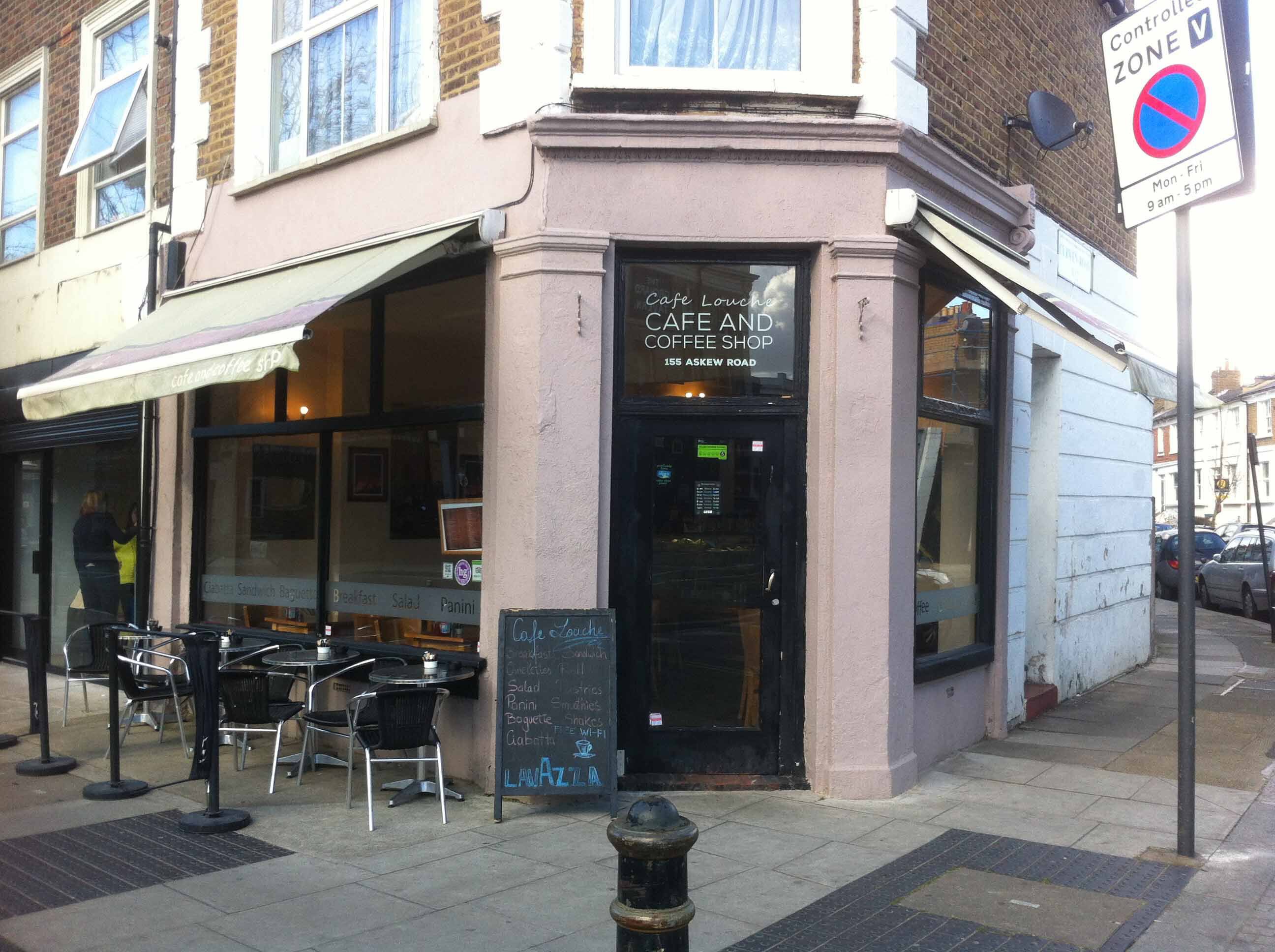 Menu of Cafe Louche, Shepherd's Bush, London