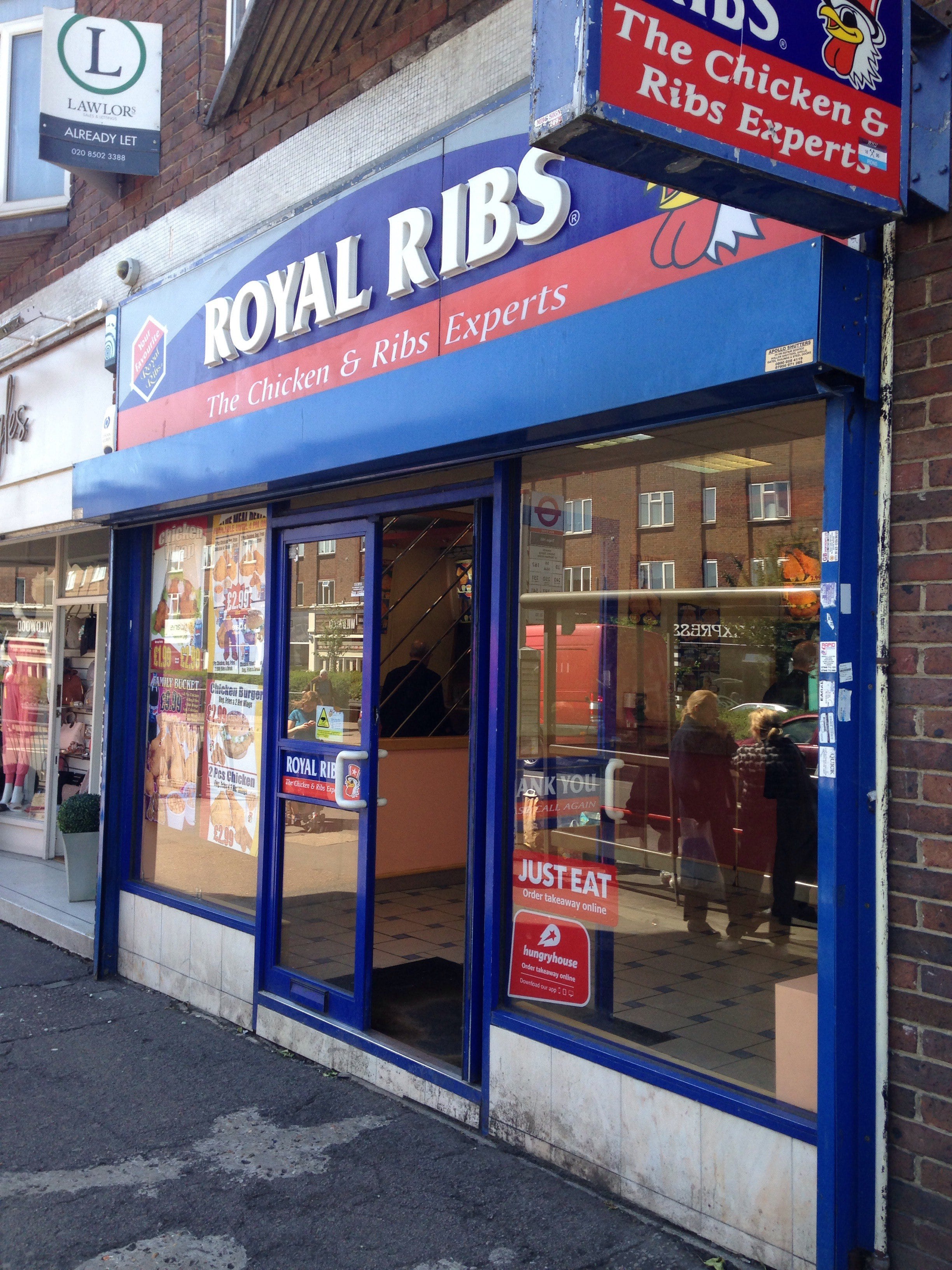 Royal Ribs Menu, Menu for Royal Ribs, Loughton, London