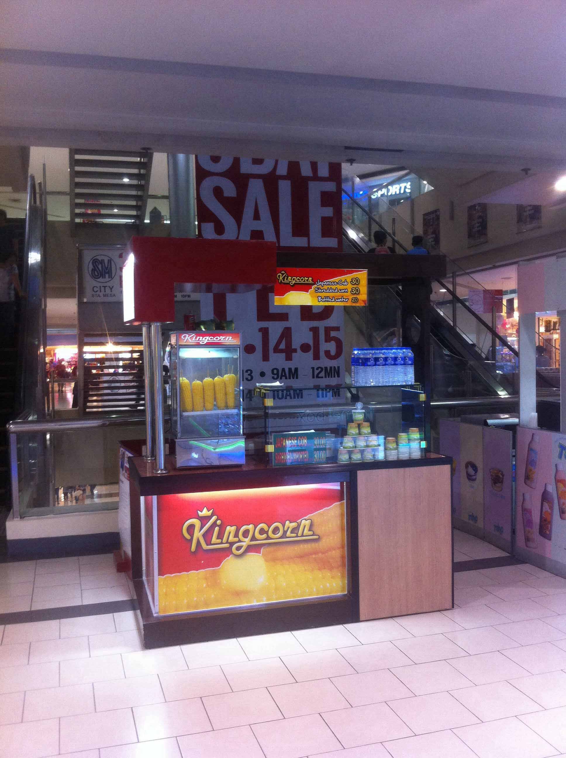 Menu of King Corn, Santa Mesa, Quezon City