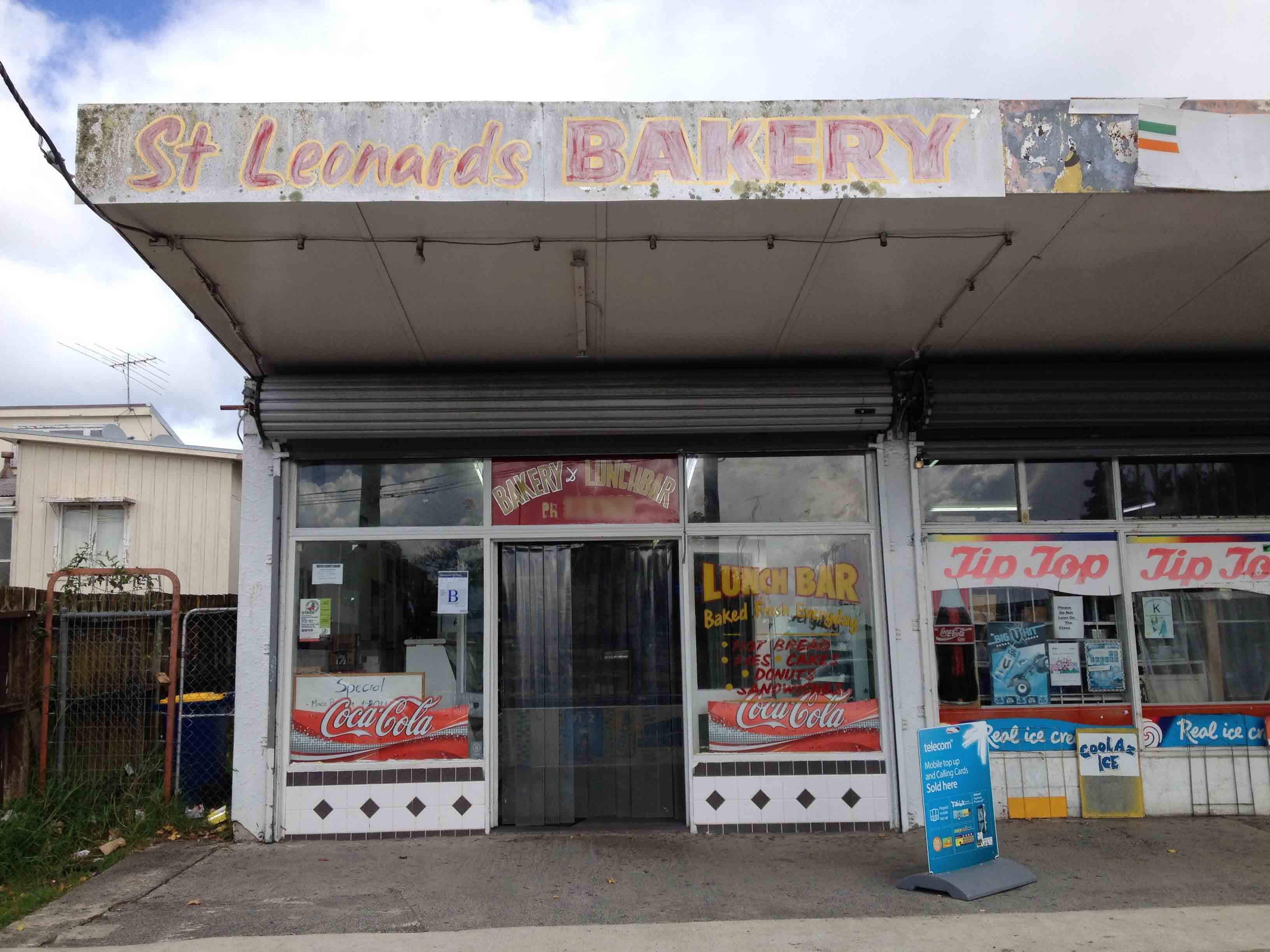 Menu of St Leonard Bakery, Kelston, Auckland