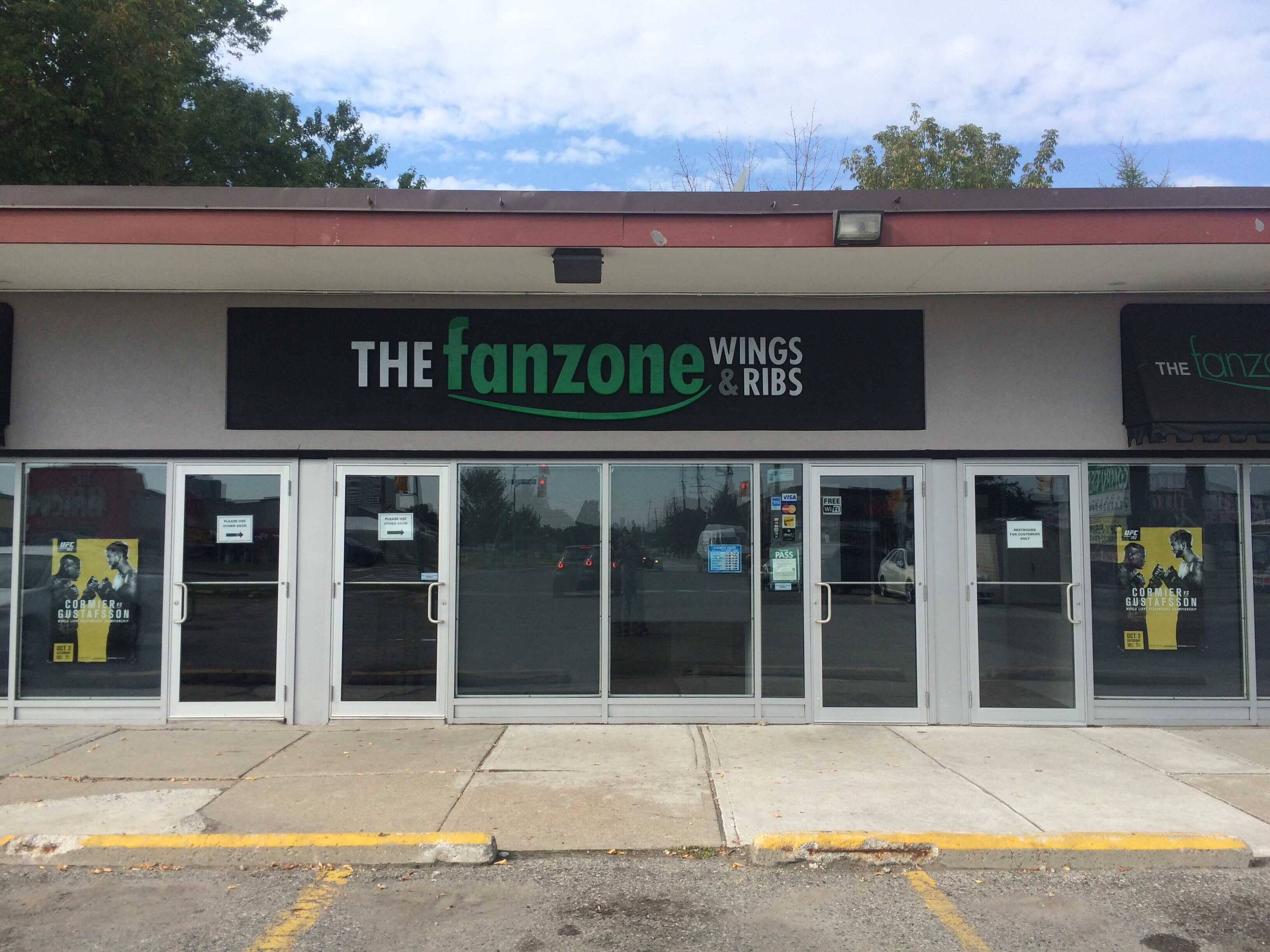 The Fanzone Wings & Ribs Menu, Menu for The Fanzone Wings & Ribs