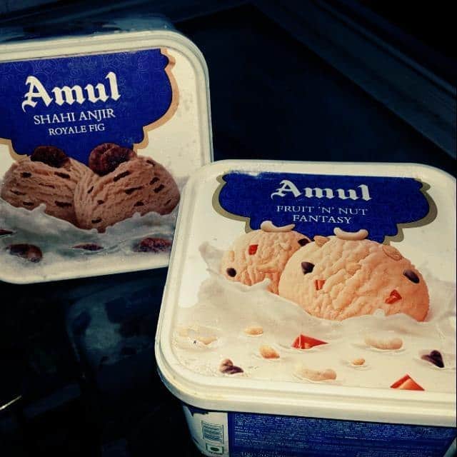 amul chocolate ice cream box