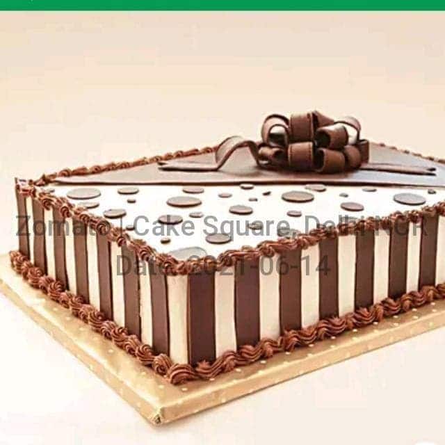 Butterscotch Cake With Chocolate Garnish 500g  Same Day Delivery in Delhi  NCR