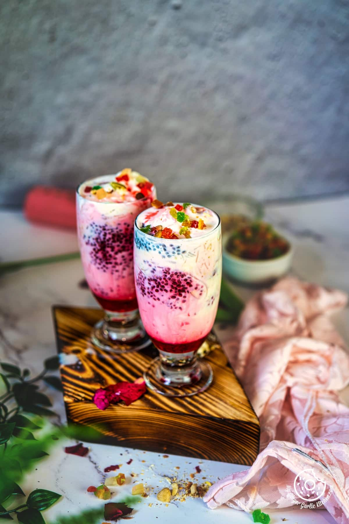 Rose falooda recipe | Easy rose falooda - Raks Kitchen | Recipe | Falooda  recipe, Falooda, Sweet drinks