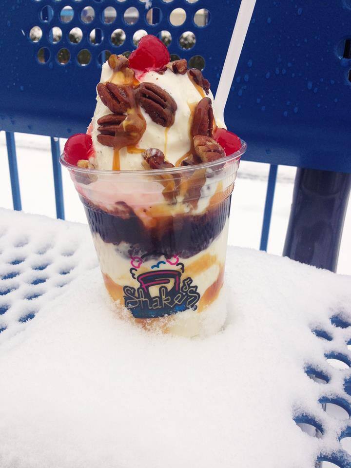 Menu of Shake's Frozen Custard,