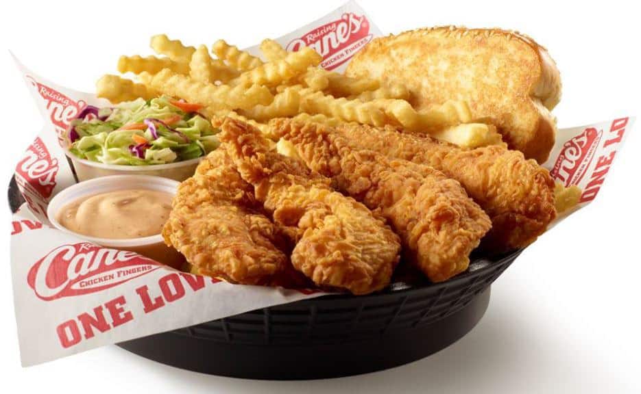 Menu of Raising Canes, Nicholasville, Lexington