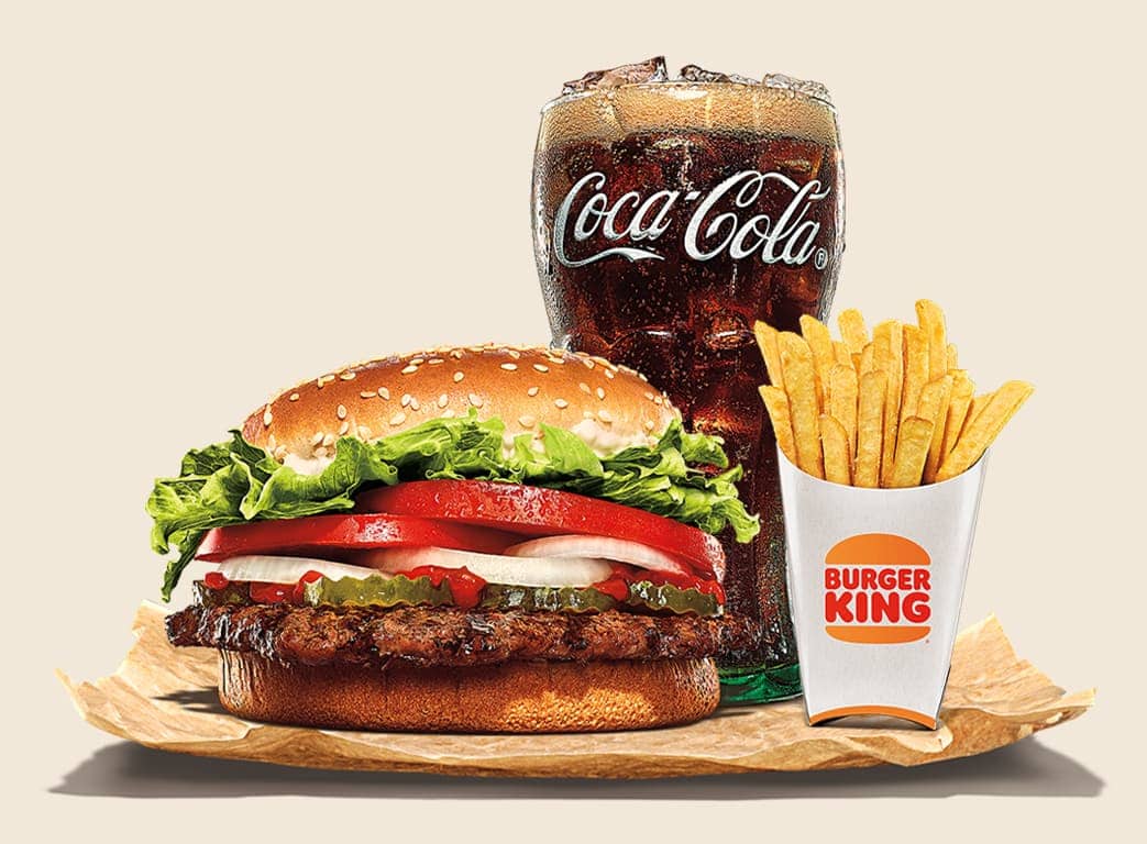 Food from burger deals king