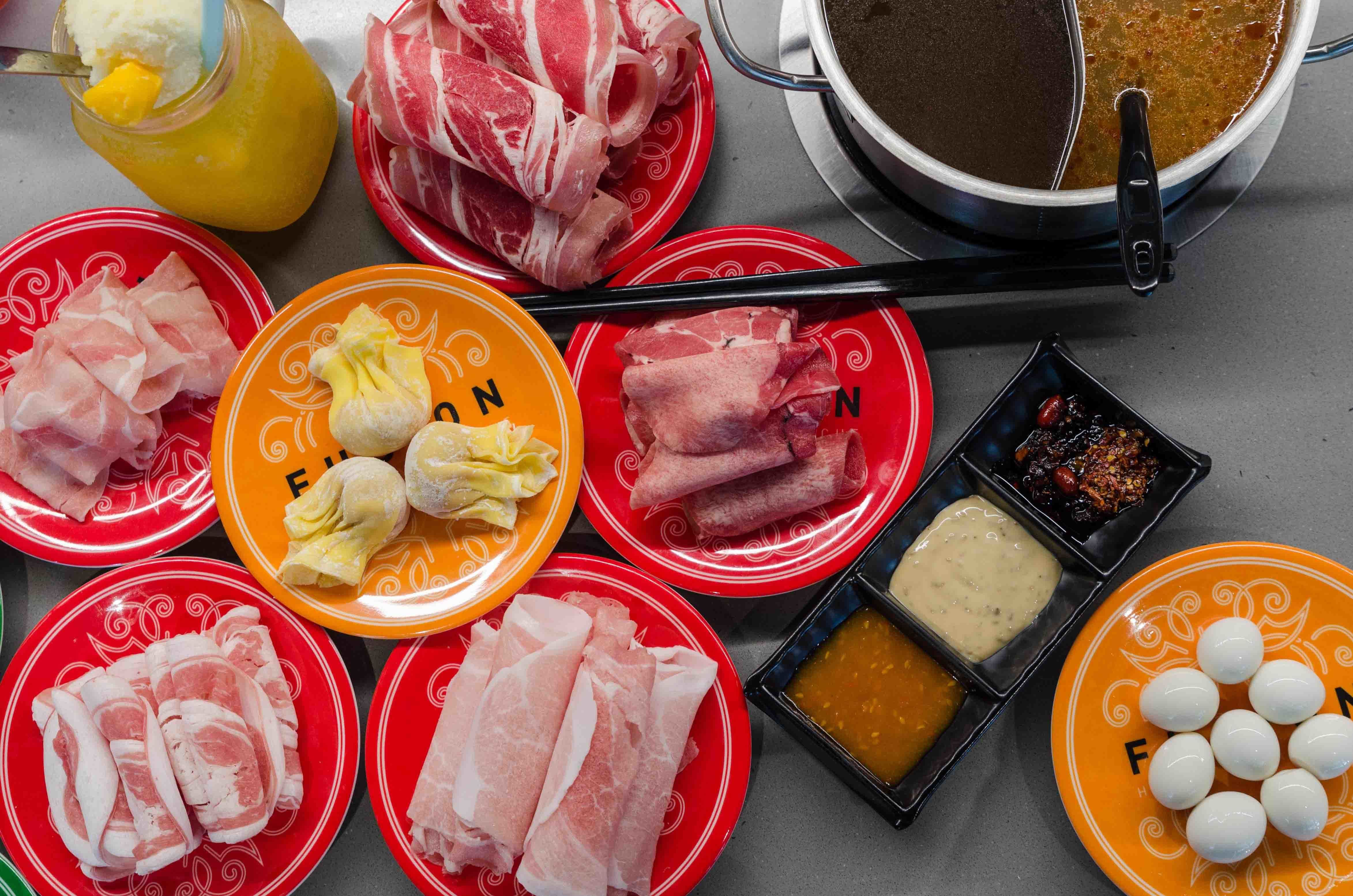 Menu of Fusion Hotpot and BBQ, Southbank, Melbourne