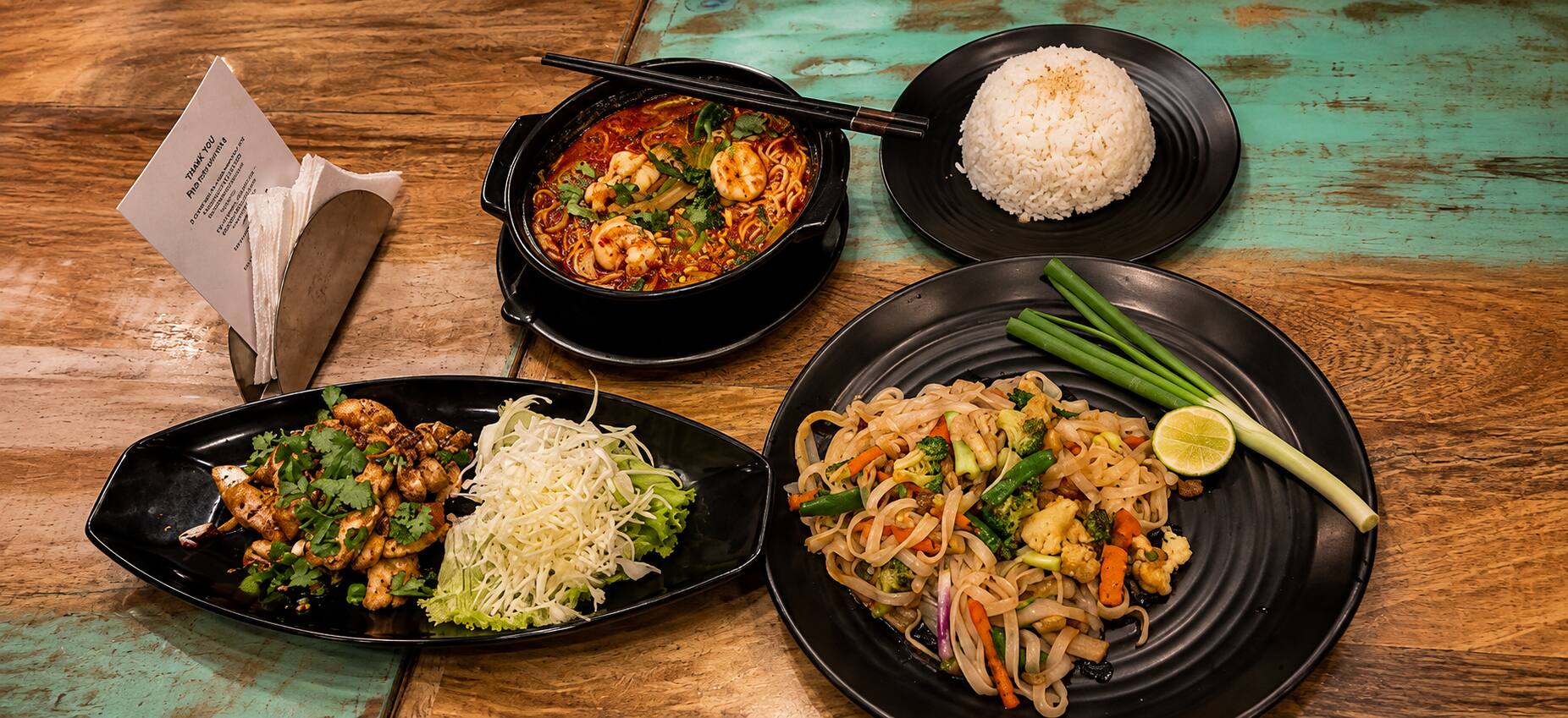 My thai, tuk tuk thai, khao pad, green thai curry, Thai cuisine, Tom Yum soup, pad thai noodles - Phra Nakhon - img3