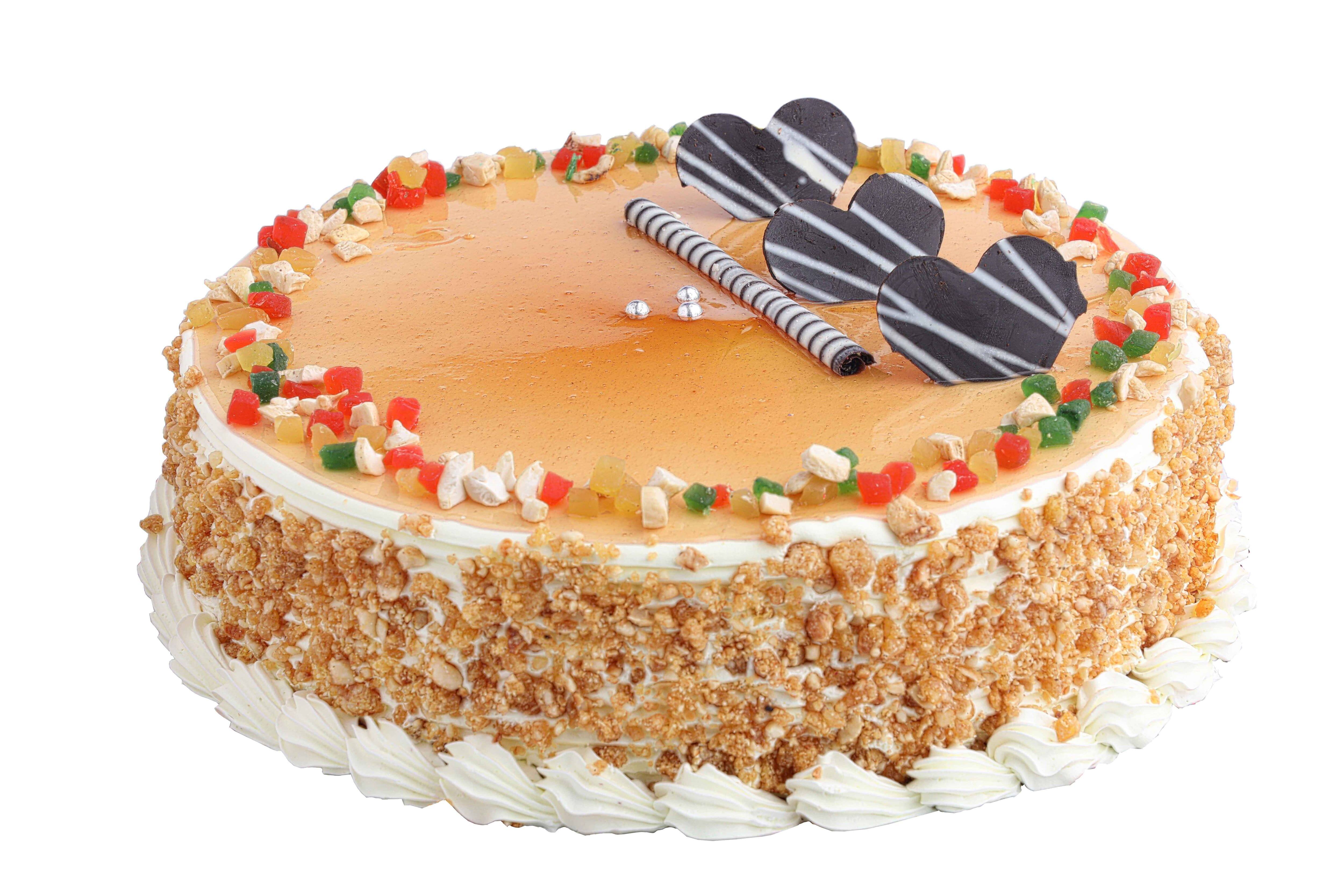 Order Eggless Vanilla Cake 1 Kg Heart Shaped Online | IndiaCakes