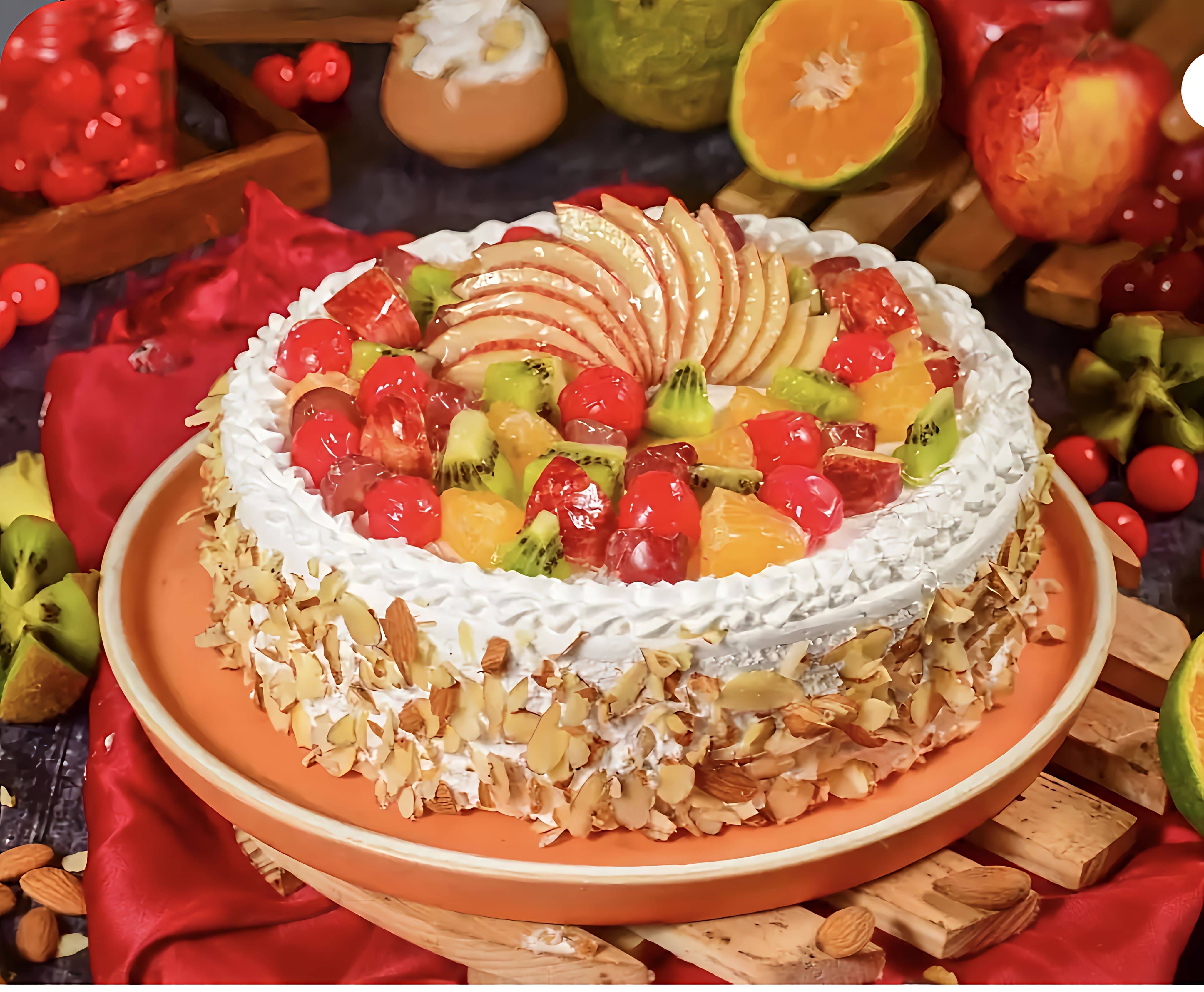 Mixed Fruit Cake | Fresh Fruit Birthday Cake | Order Fresh Fruit Cake  Online – Liliyum Patisserie & Cafe