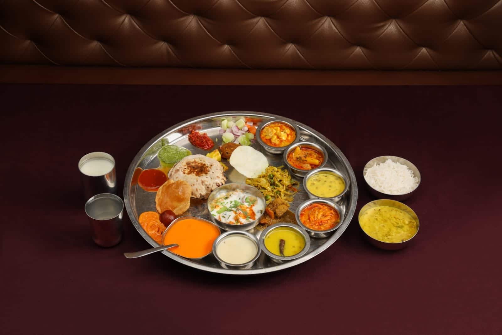 rajasthani thali, unlimited thali, thali food, 56 bhog thali, aamras thali - Shahi Bhoj Thali Restaurant - img4