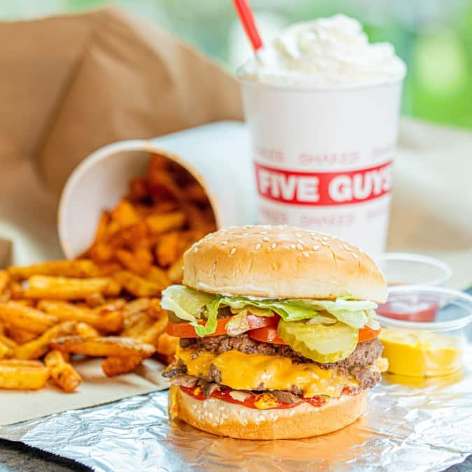 Five guys deals burgers near me