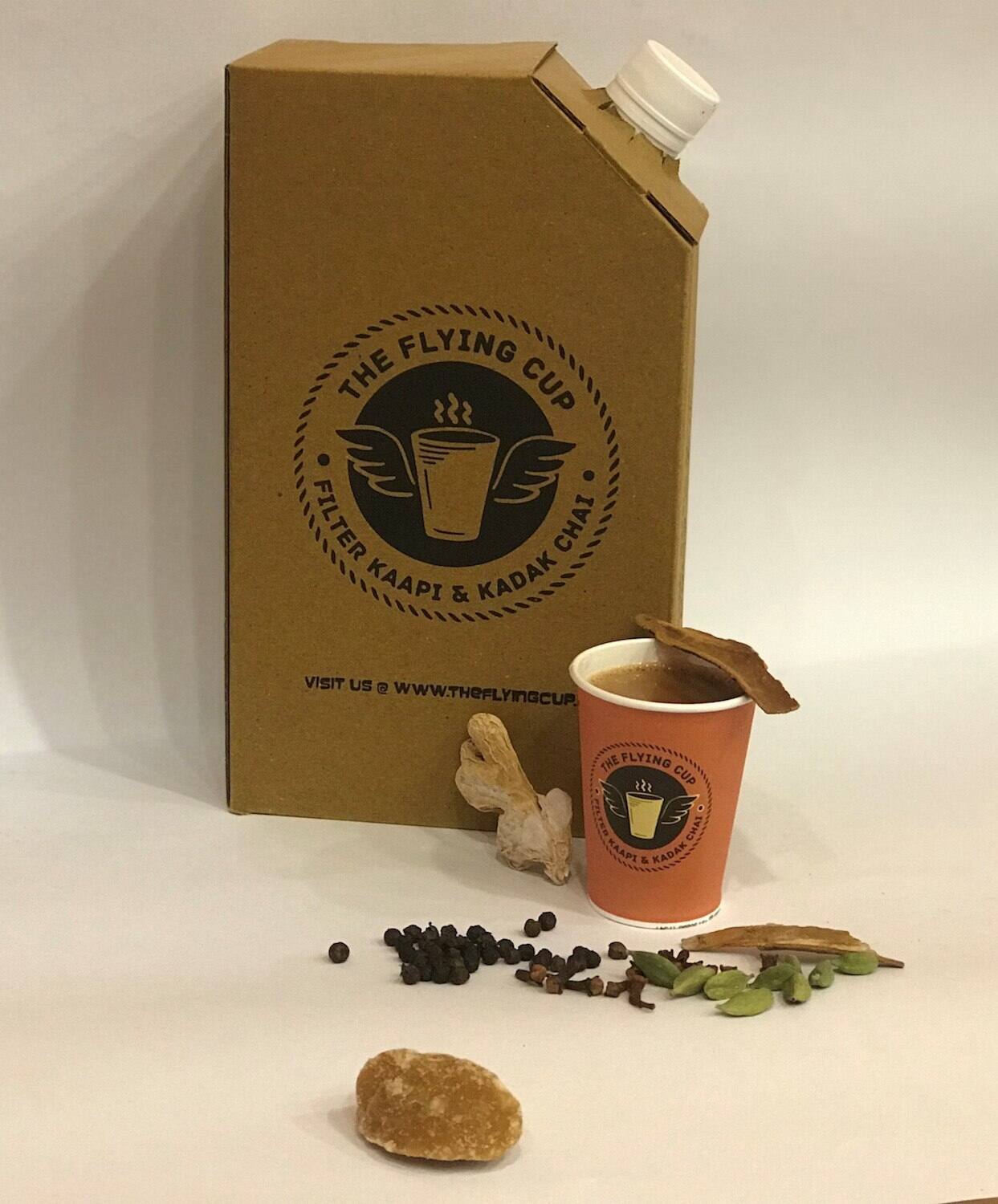 flying cup chai latte