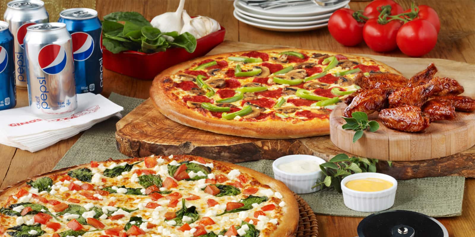 Menu of Gino's Pizza, Brampton, Toronto