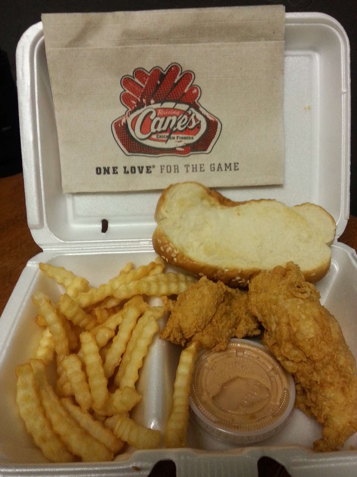 Menu of Raising Cane's Chicken Fingers, Edmond, Oklahoma City