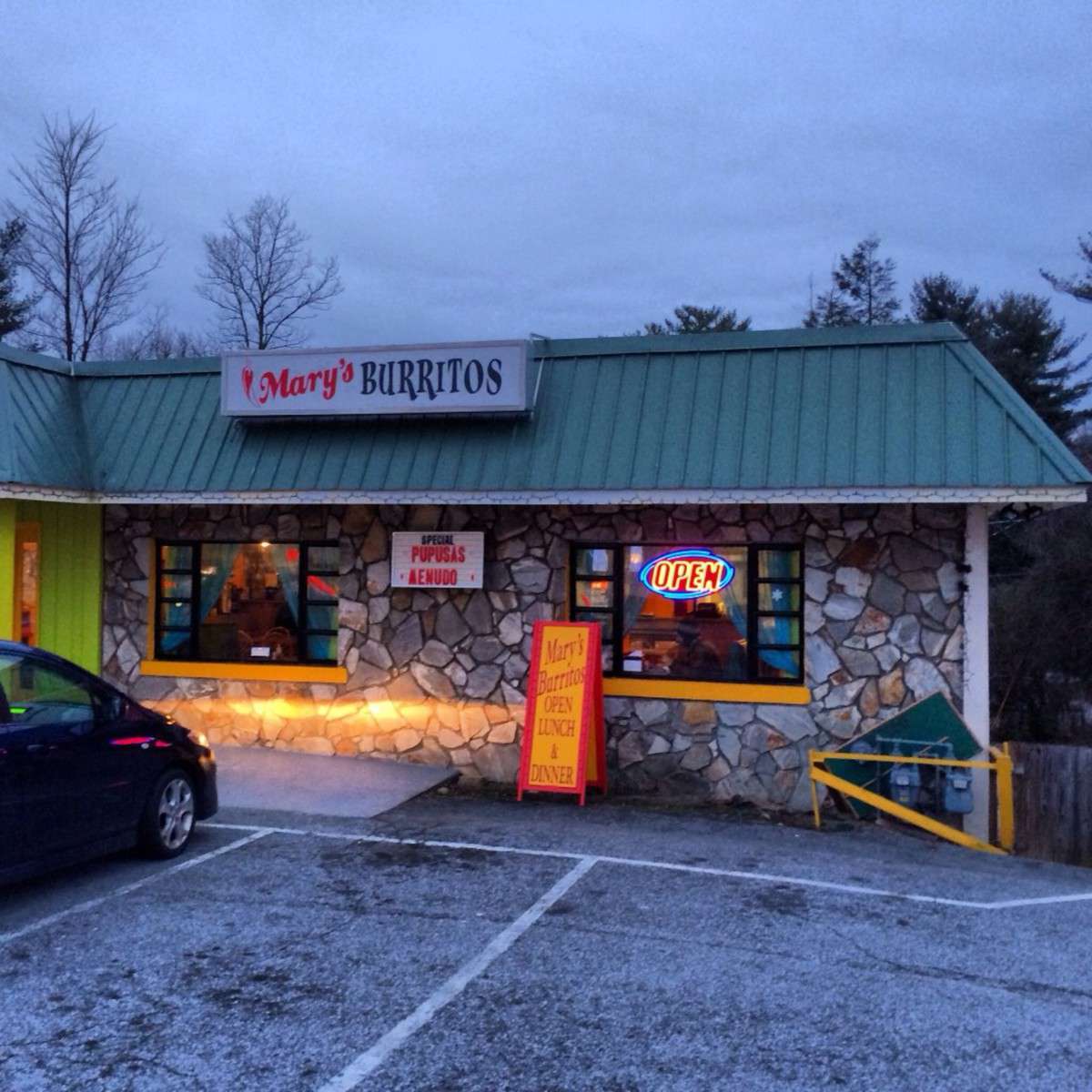 Mary's Burritos Menu, Menu for Mary's Burritos, Hendersonville, Asheville