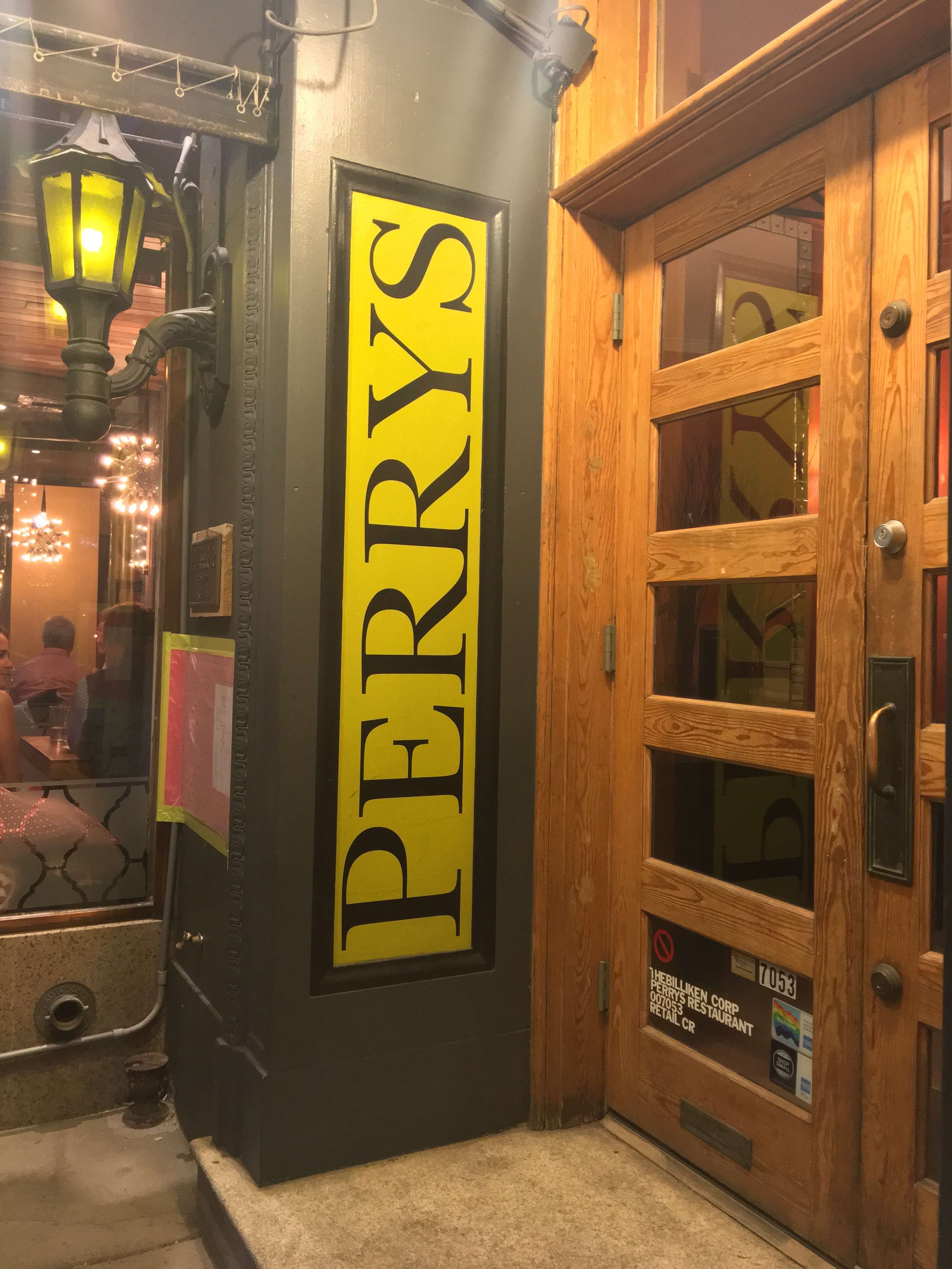 Menu of Perry's Restaurant, Washington, Washington DC