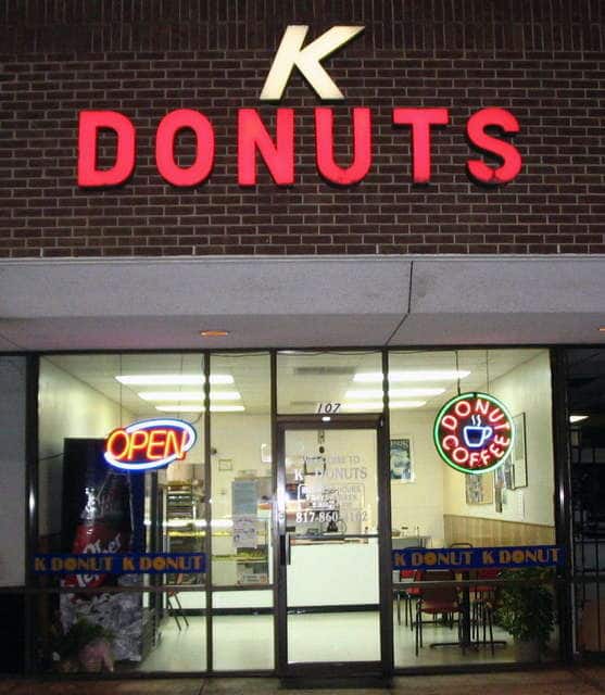 Menu of K Donuts, Arlington, Arlington