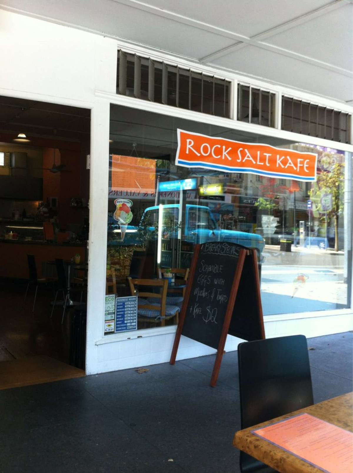 Menu of Rock Salt Kafe, Woolloongabba, Brisbane