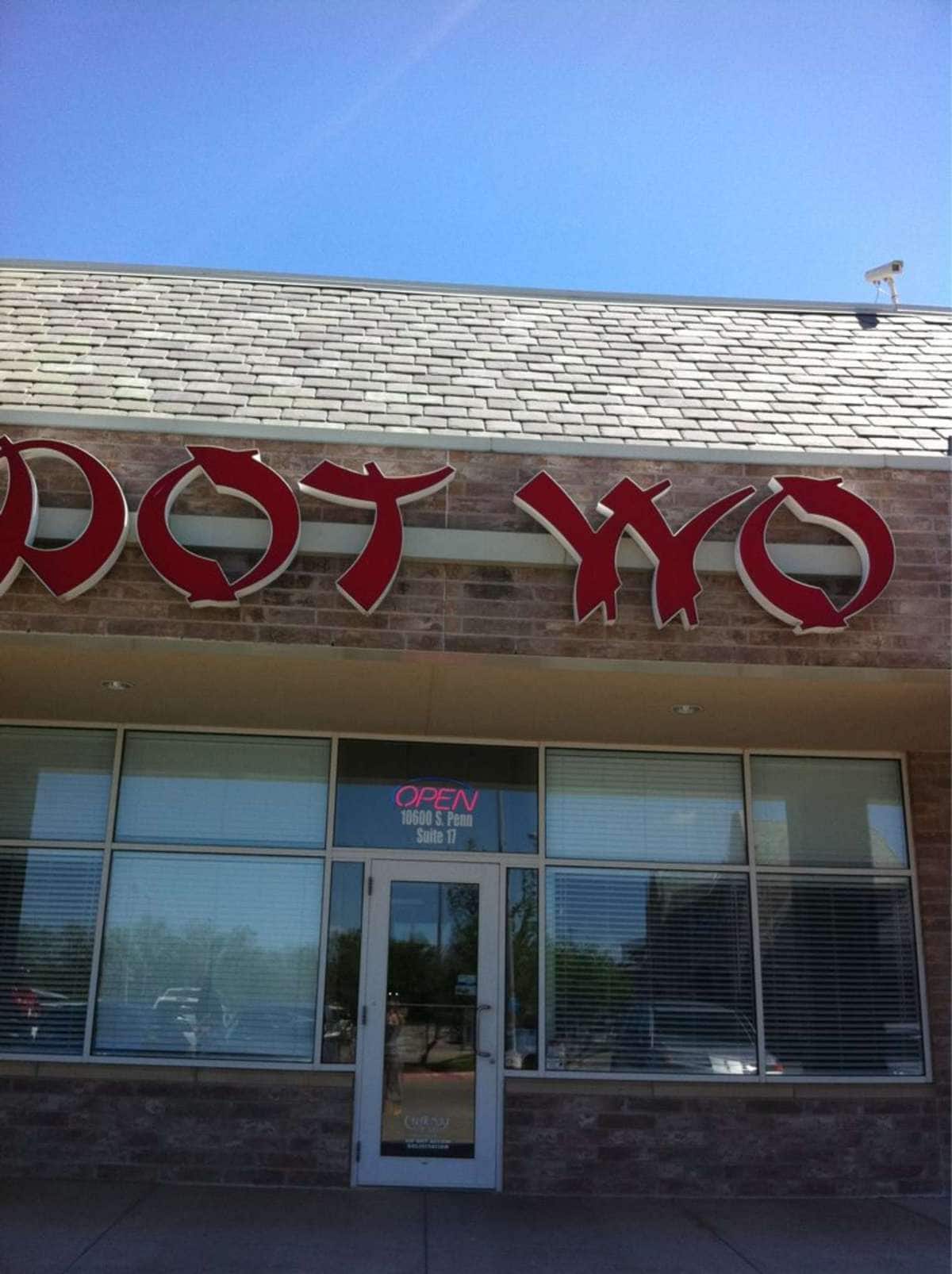 Menu of Dot Wo, Suburban Southside, Oklahoma City