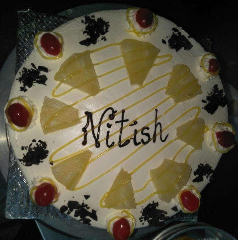 Cake Pooja - Chocolate cake Happy birthday nitish | Facebook