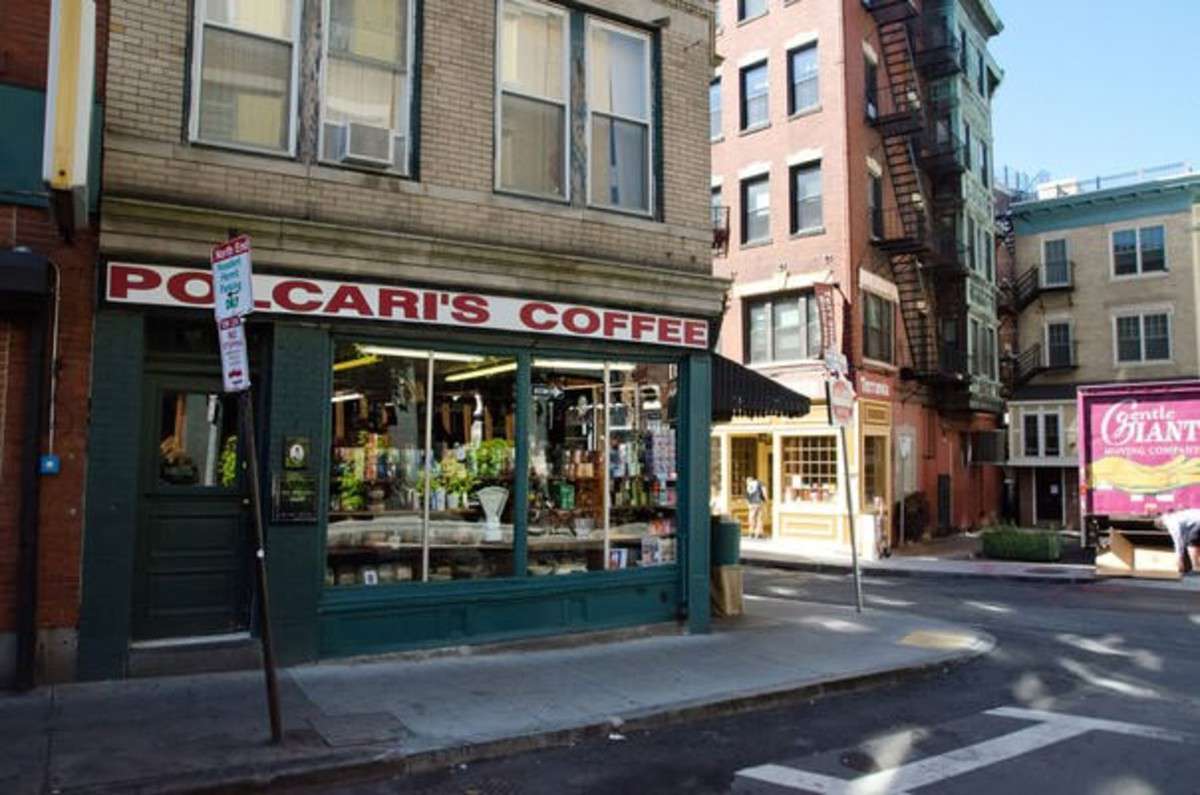 Menu of Polcari's Coffee, North End, Boston