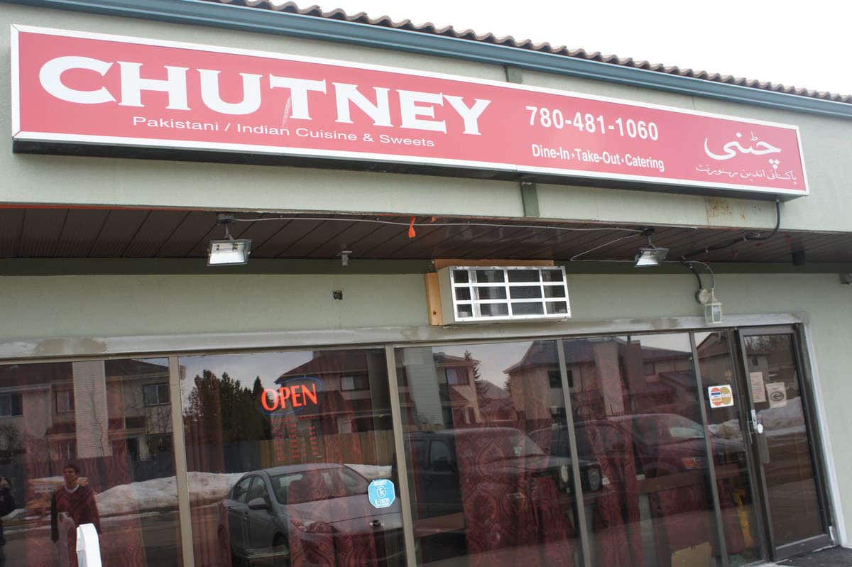 Menu of Chutney, Callingwood, Edmonton