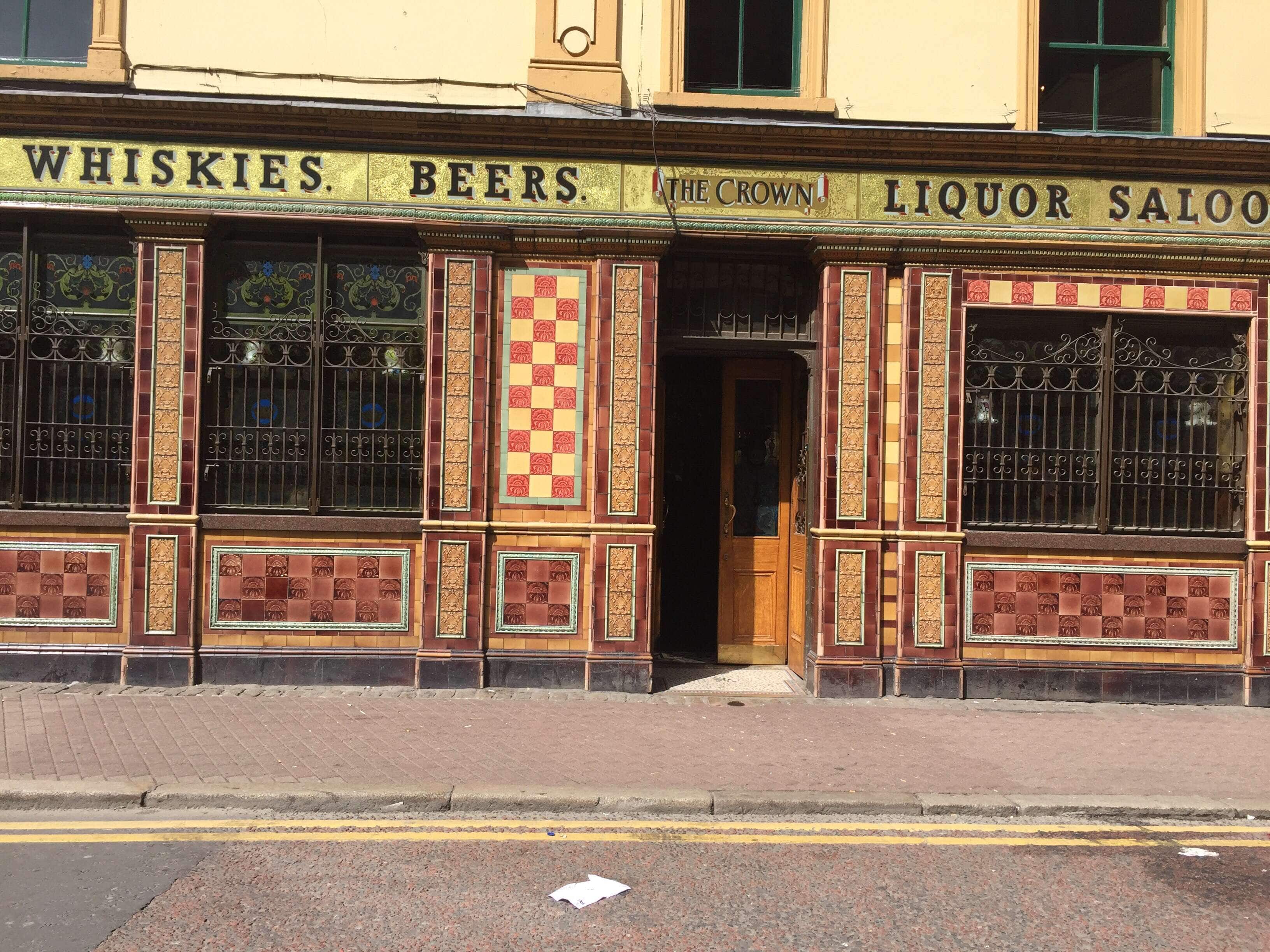Menu of Crown Liquor Saloon, Belfast, Belfast