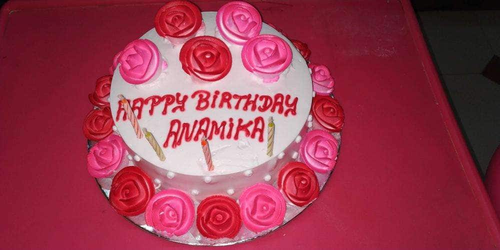 ❤️ Girls Birthday Wish Chocolate Rose Cake For Anamika