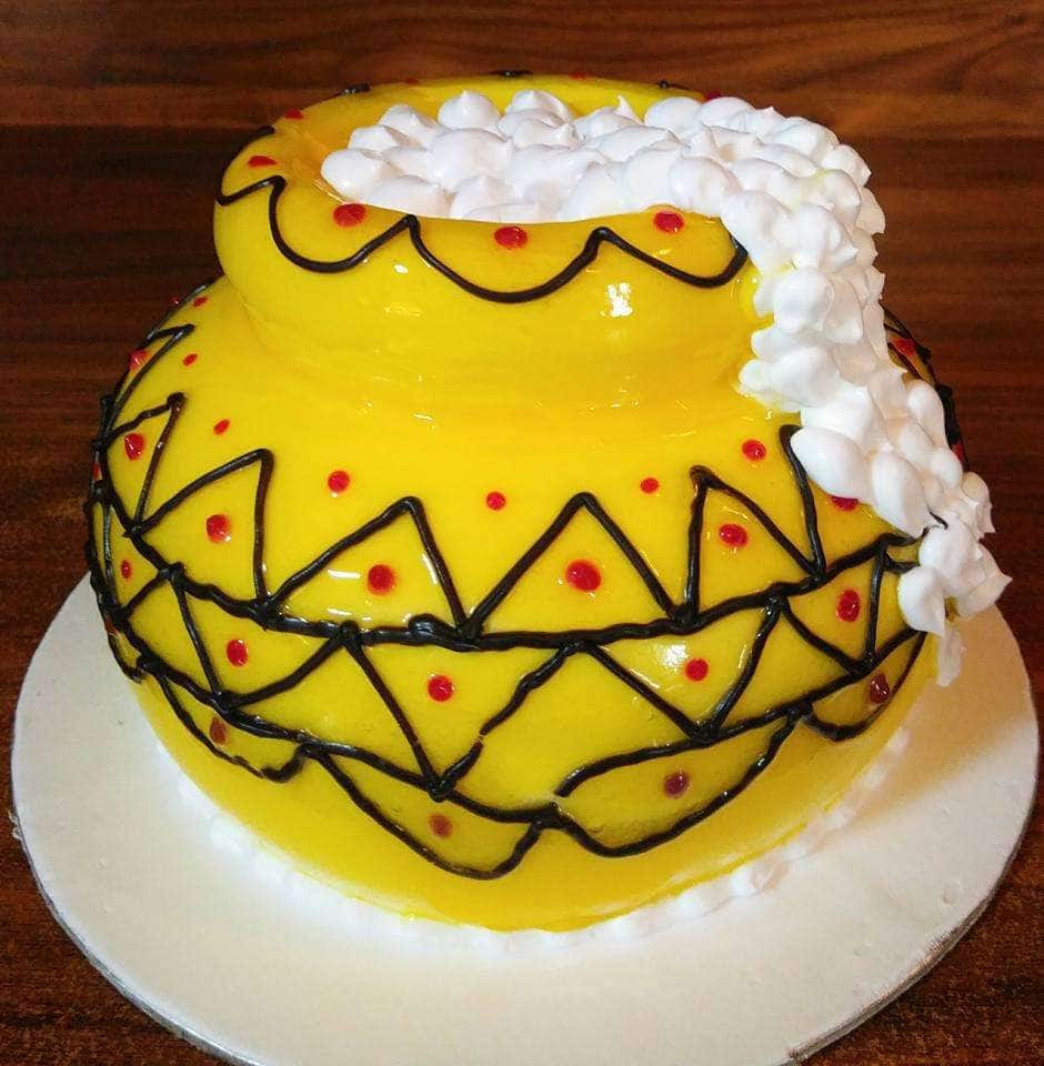 How to make krishna cake | kanhaya birthday cake | matka cake | janmashtmi  special cake | chef nitin - YouTube