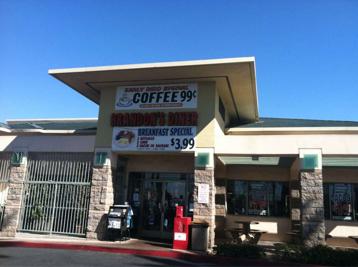 Menu of Brandon's Diner 4, Fontana, Inland Empire