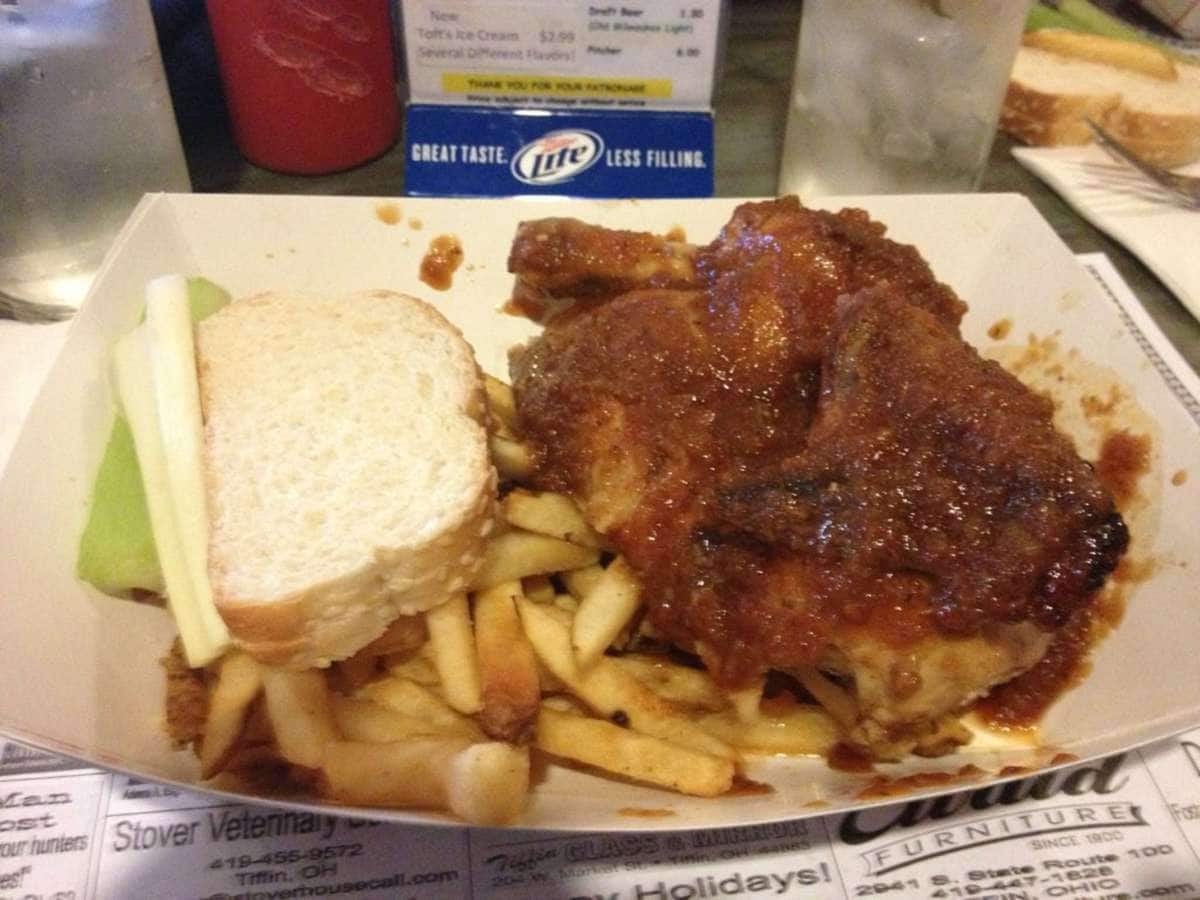 Menu of New Riegel Cafe, New Riegel, Tiffin