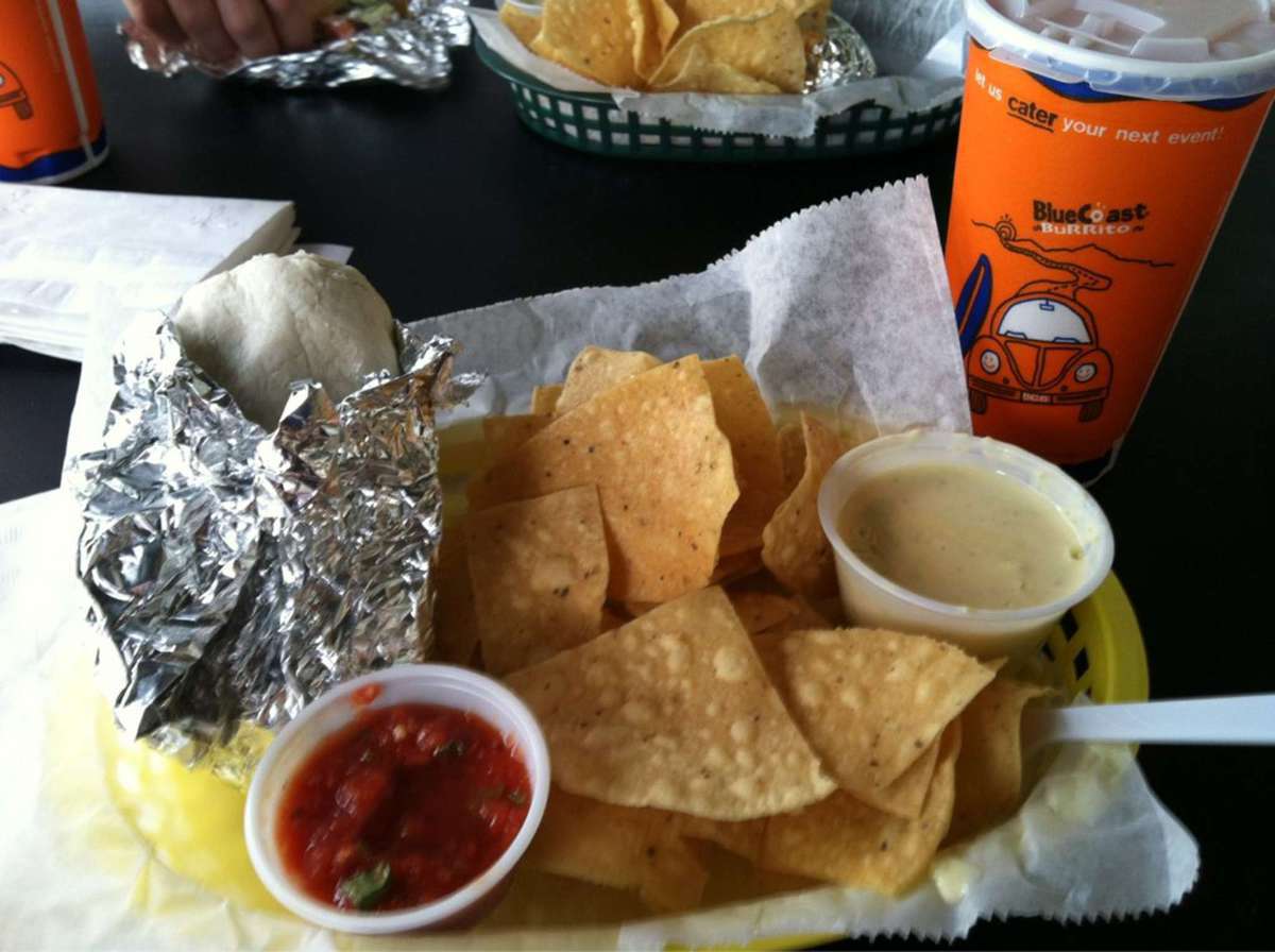 Menu of Blue Coast Burrito, Downtown, Knoxville
