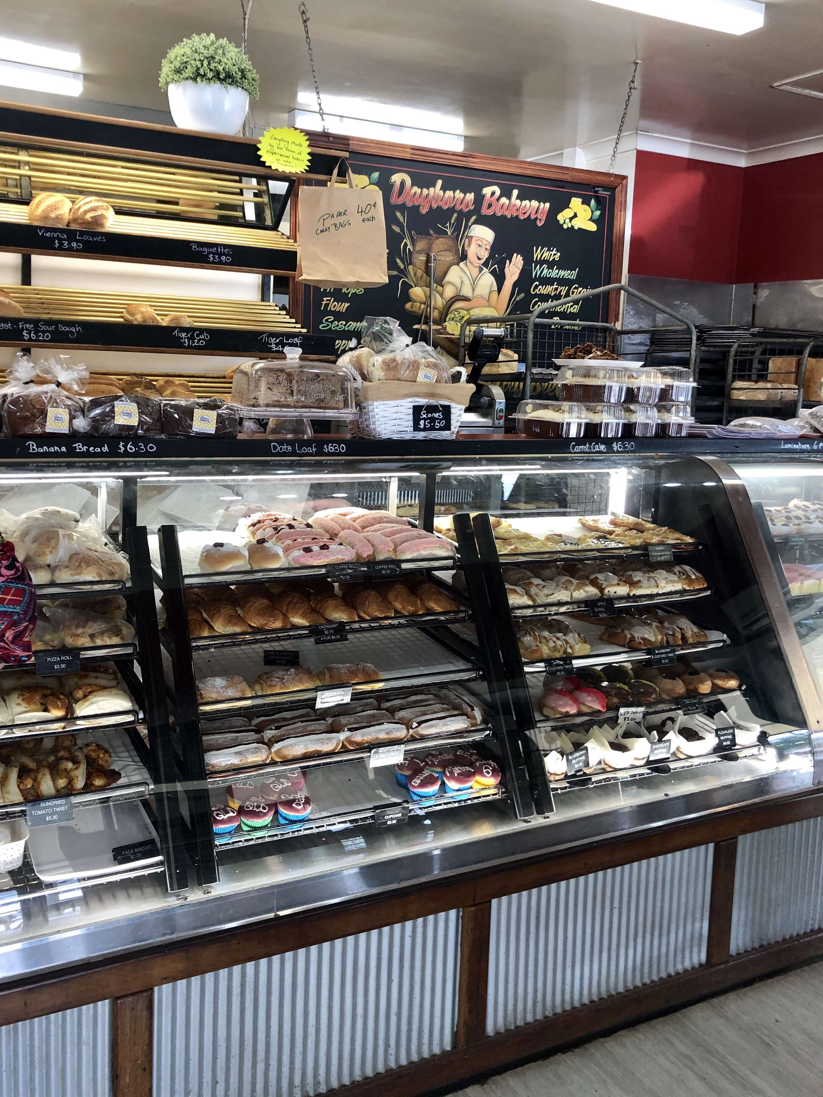 Dayboro Bakery Menu, Menu for Dayboro Bakery, Dayboro, Brisbane