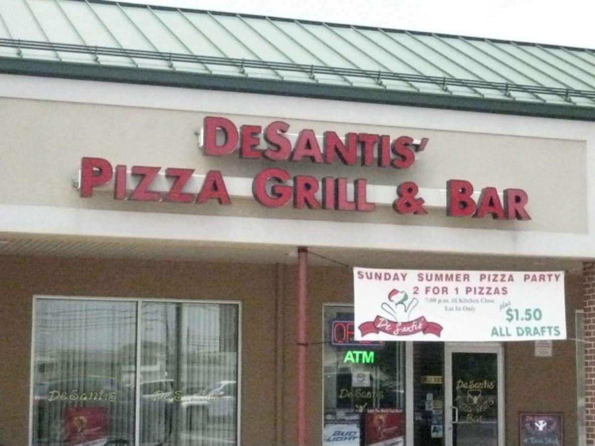 Menu of DeSantis' Pizza Grill & Bar, Nottingham, Baltimore