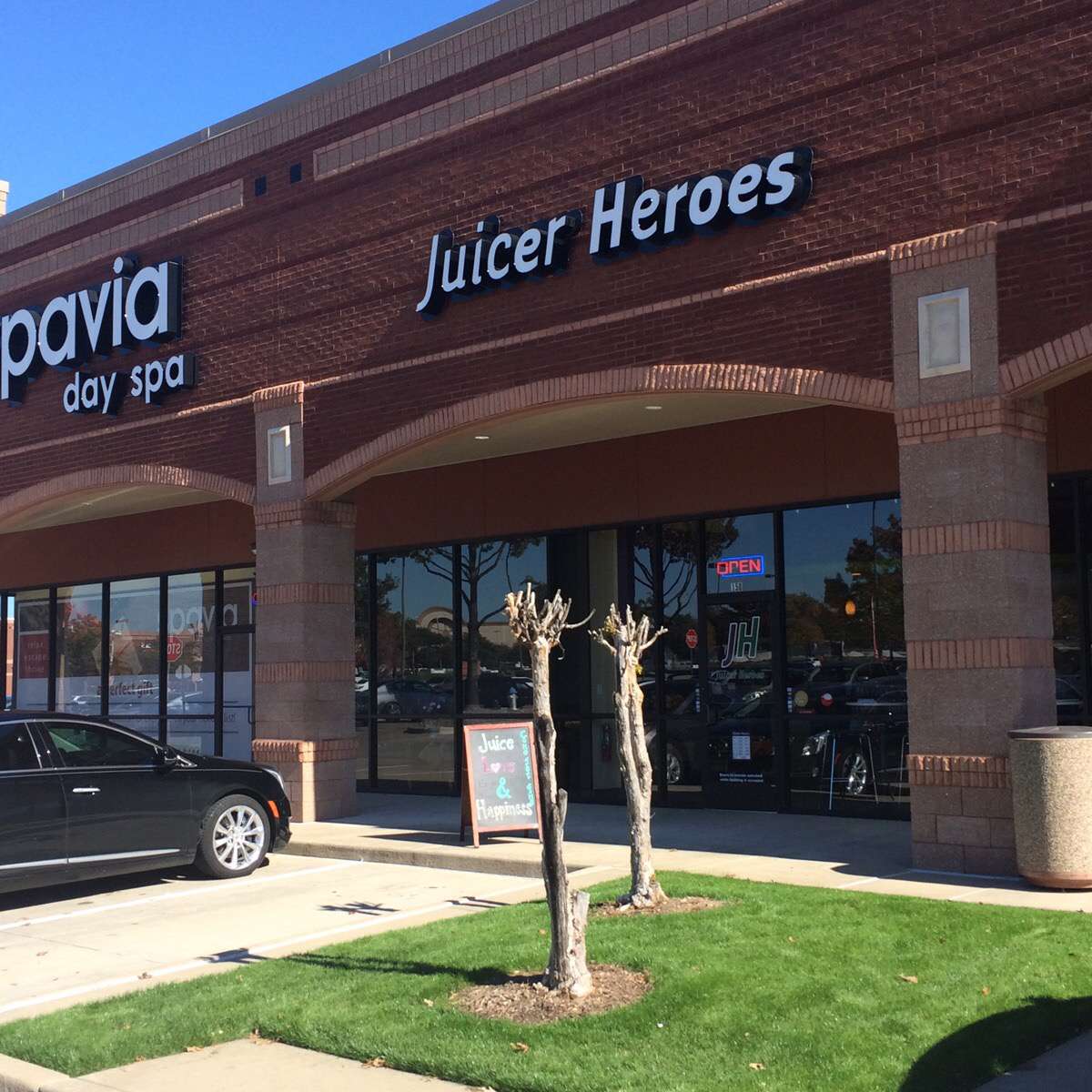 Menu of Juicer Heroes, West Plano, Plano