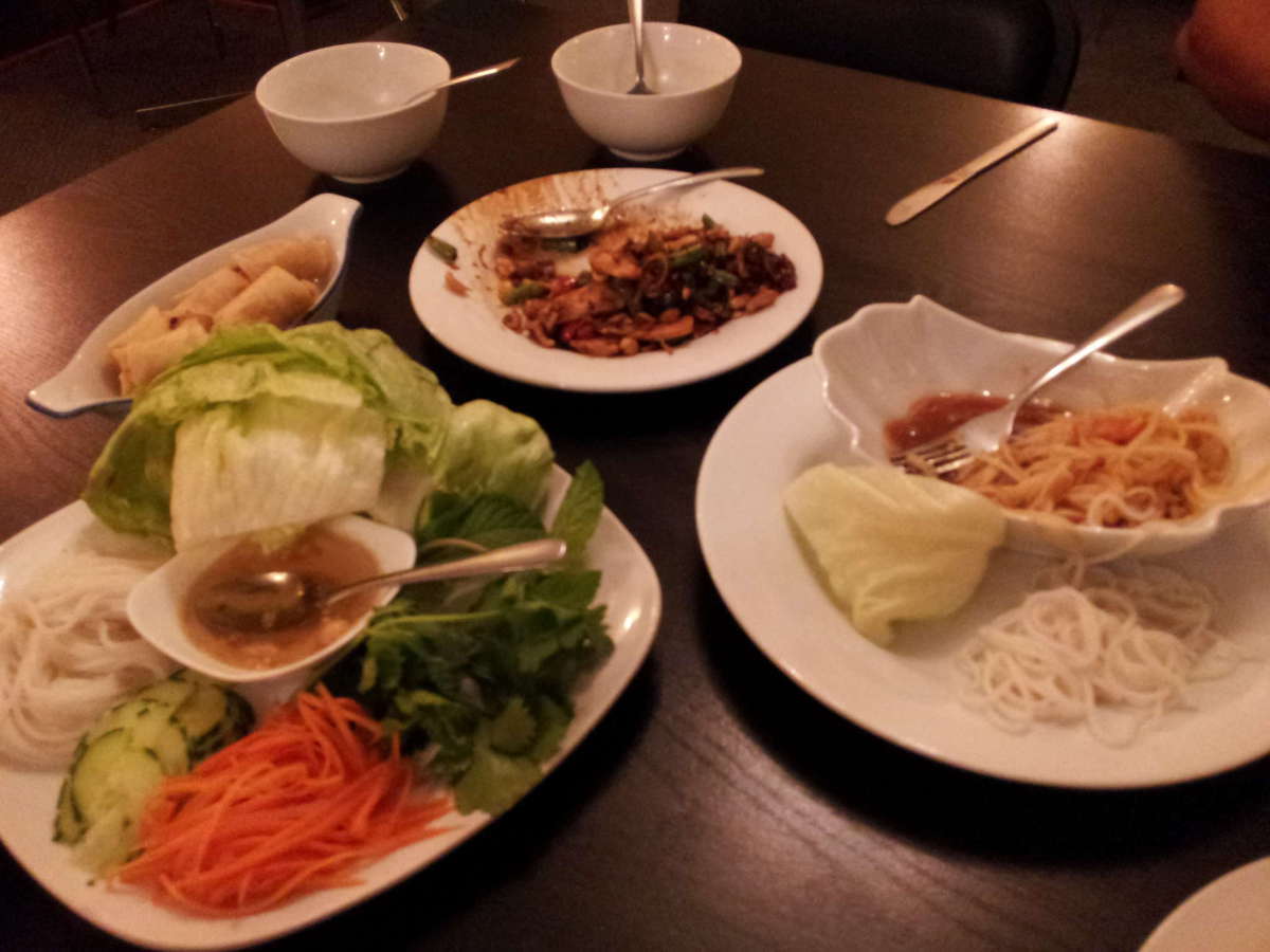 Menu of A Taste of Laos, West End, Winnipeg