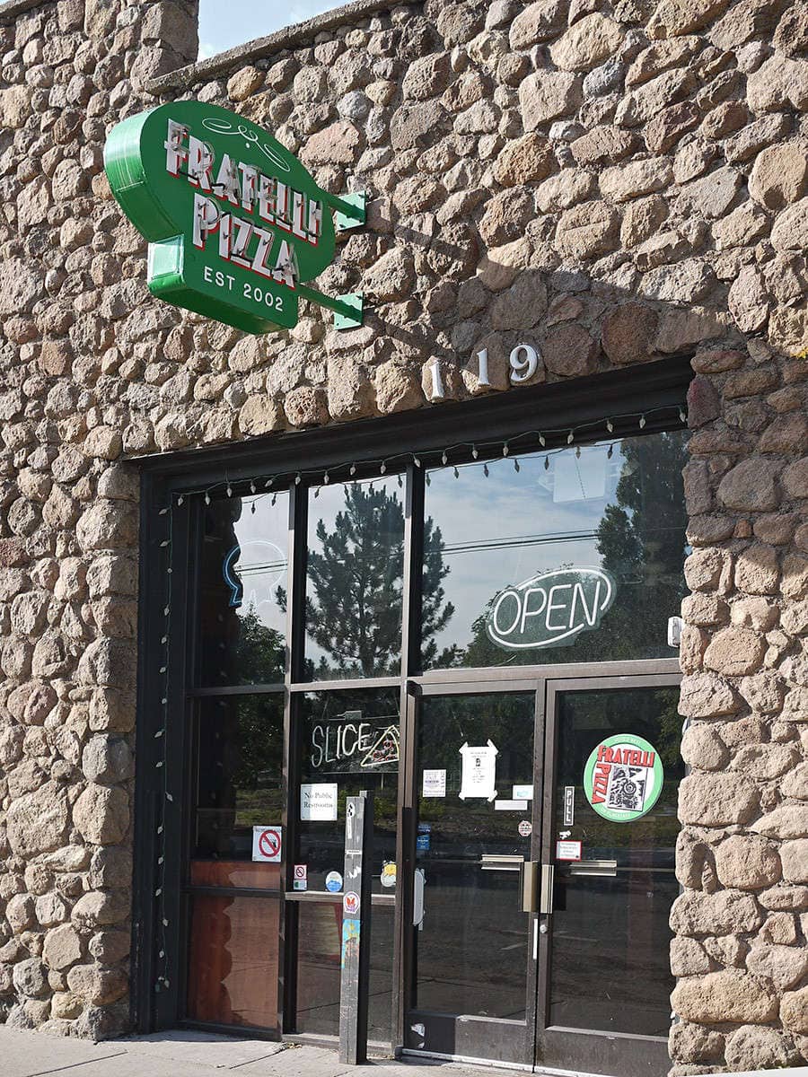 Menu of Fratelli Pizza, Flagstaff, Flagstaff