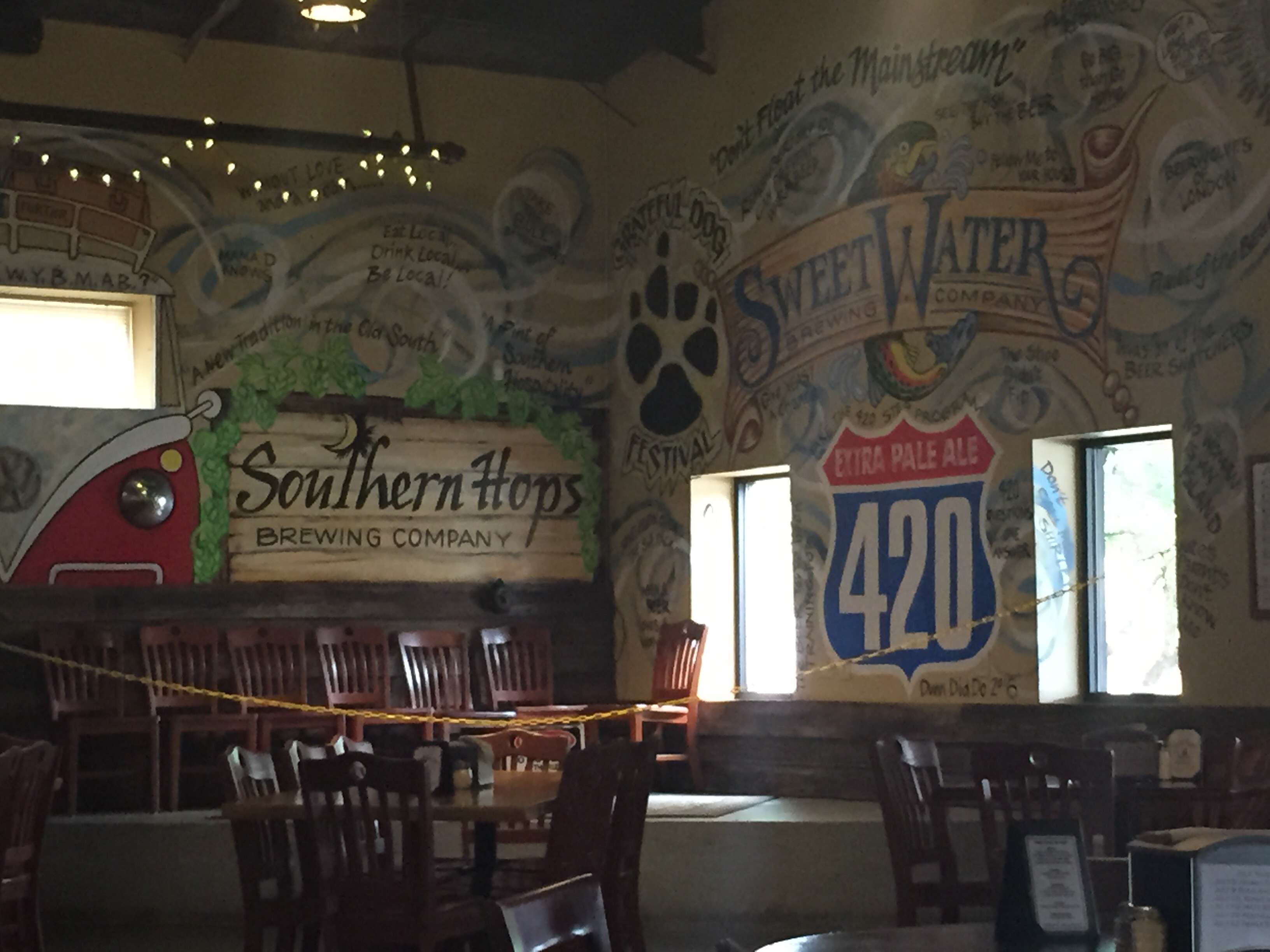 Southern Hops Brewing Company Menu