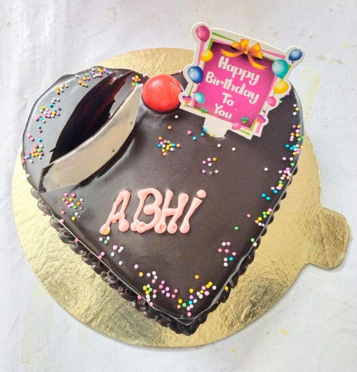 Happy Birthday Abhi Cakes, Cards, Wishes